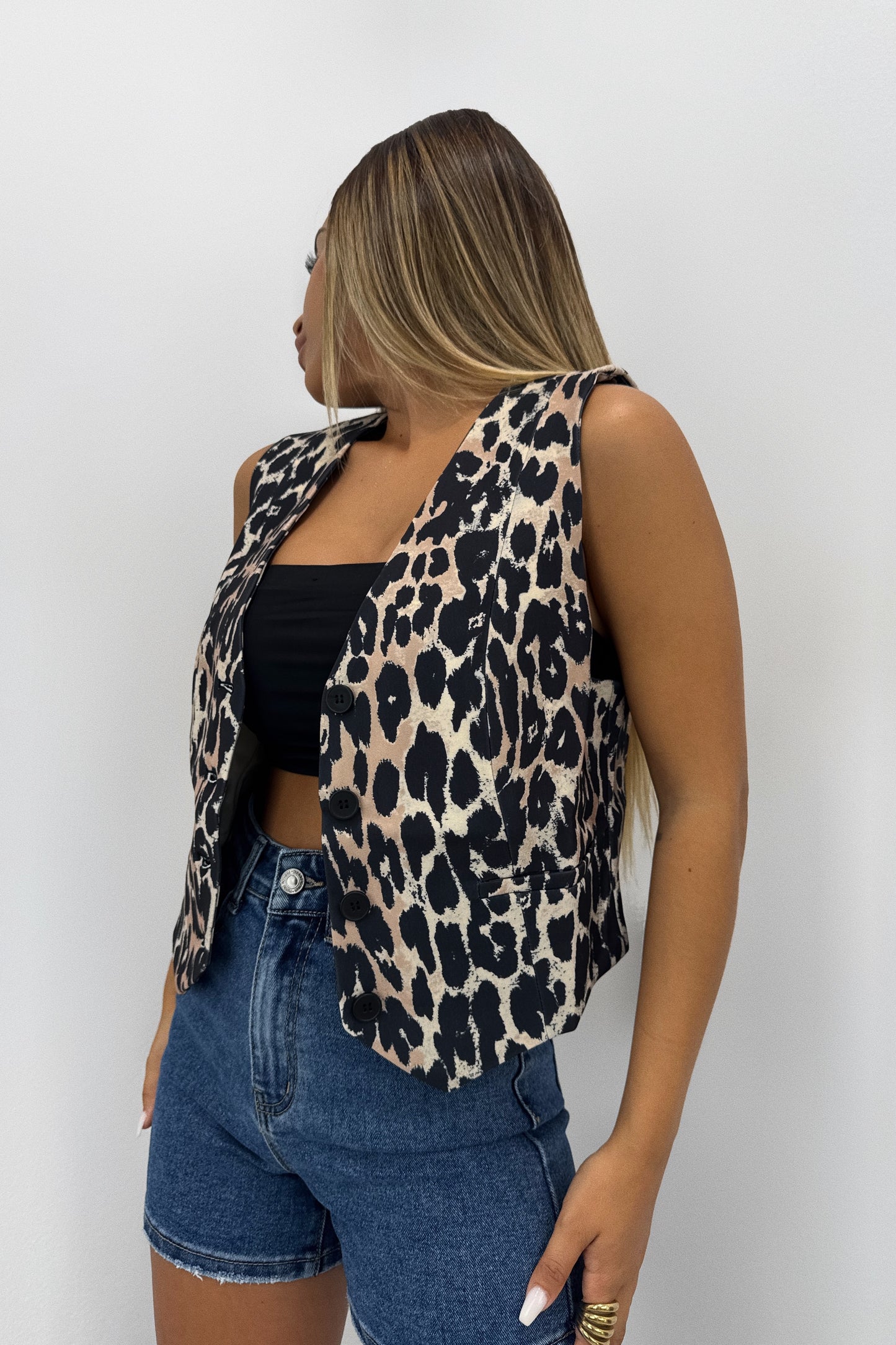 CHALECO LEOPARDO