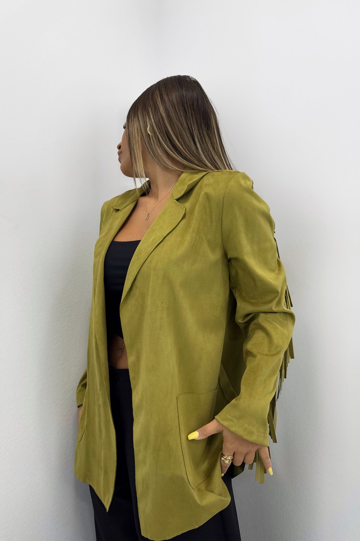 CHAQUETA ANTE FLECOS