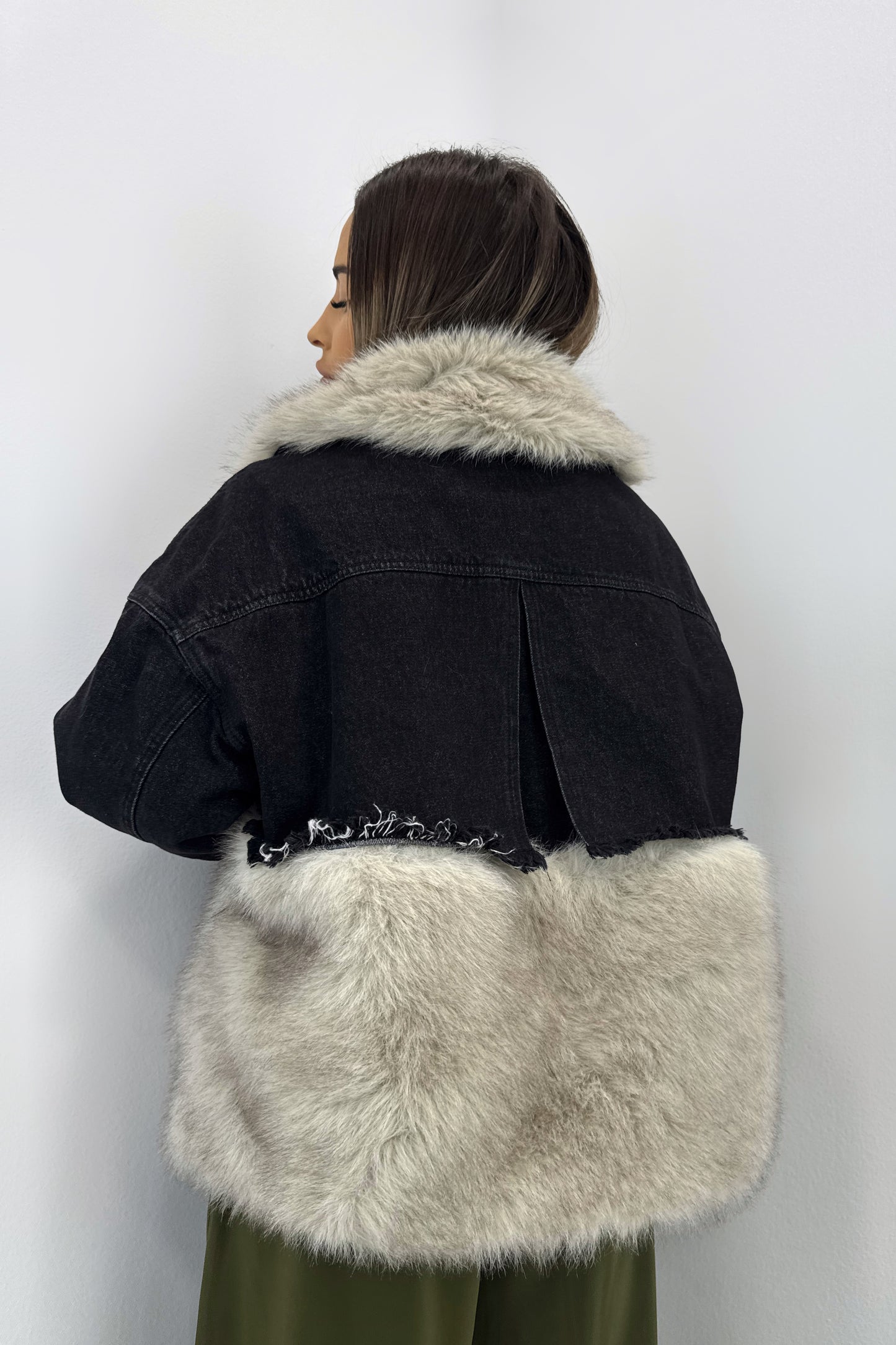 ABRIGO DENIM COMBINADO