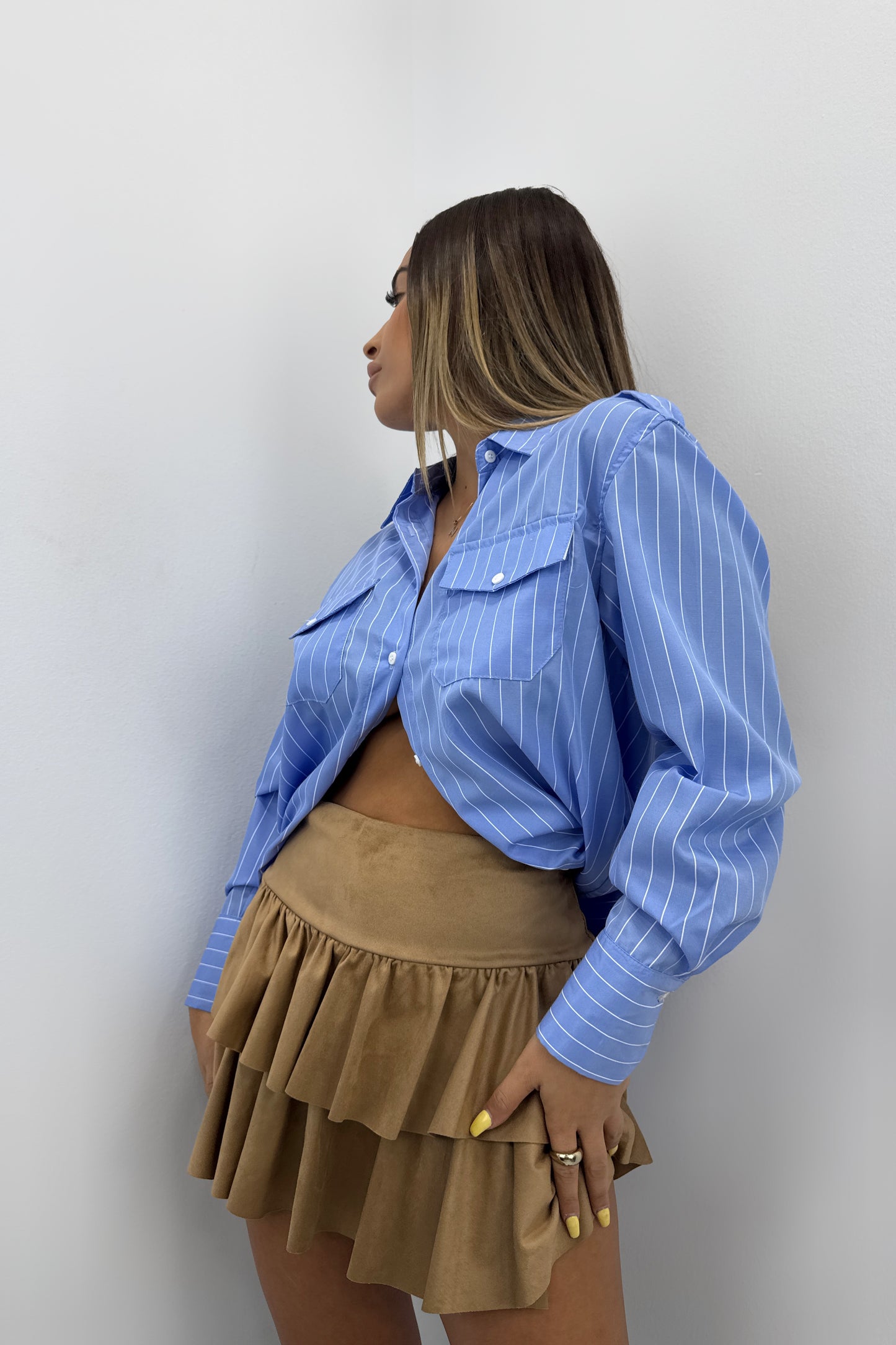 FALDA PANTALON ANTE VOLANTES