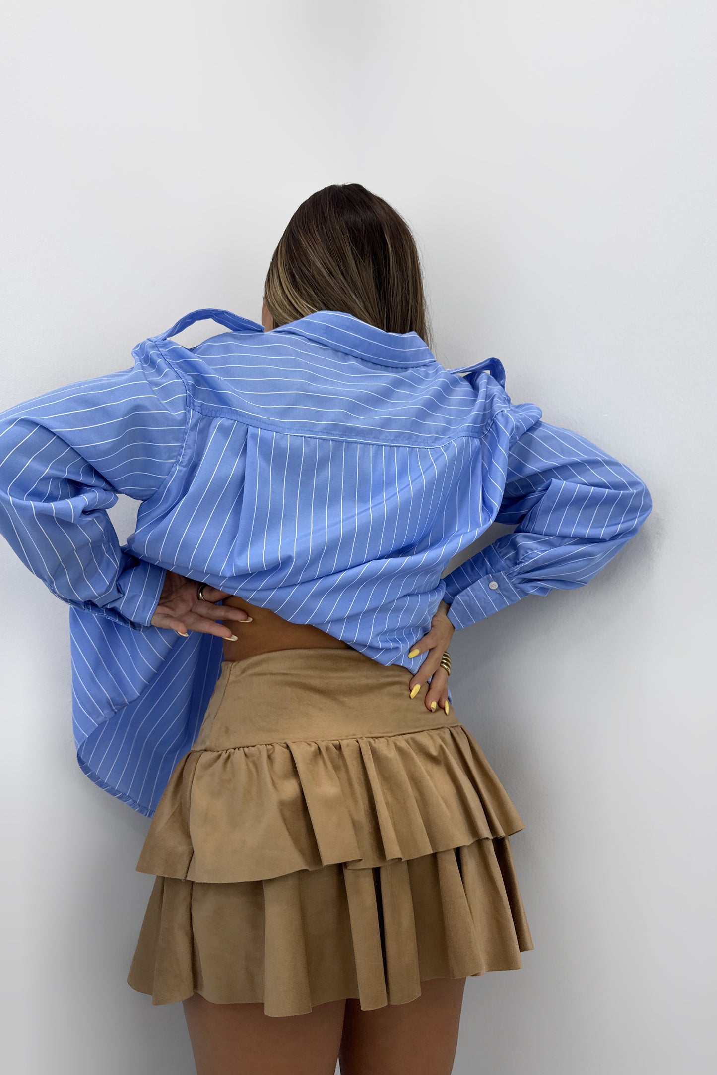 FALDA PANTALON ANTE VOLANTES
