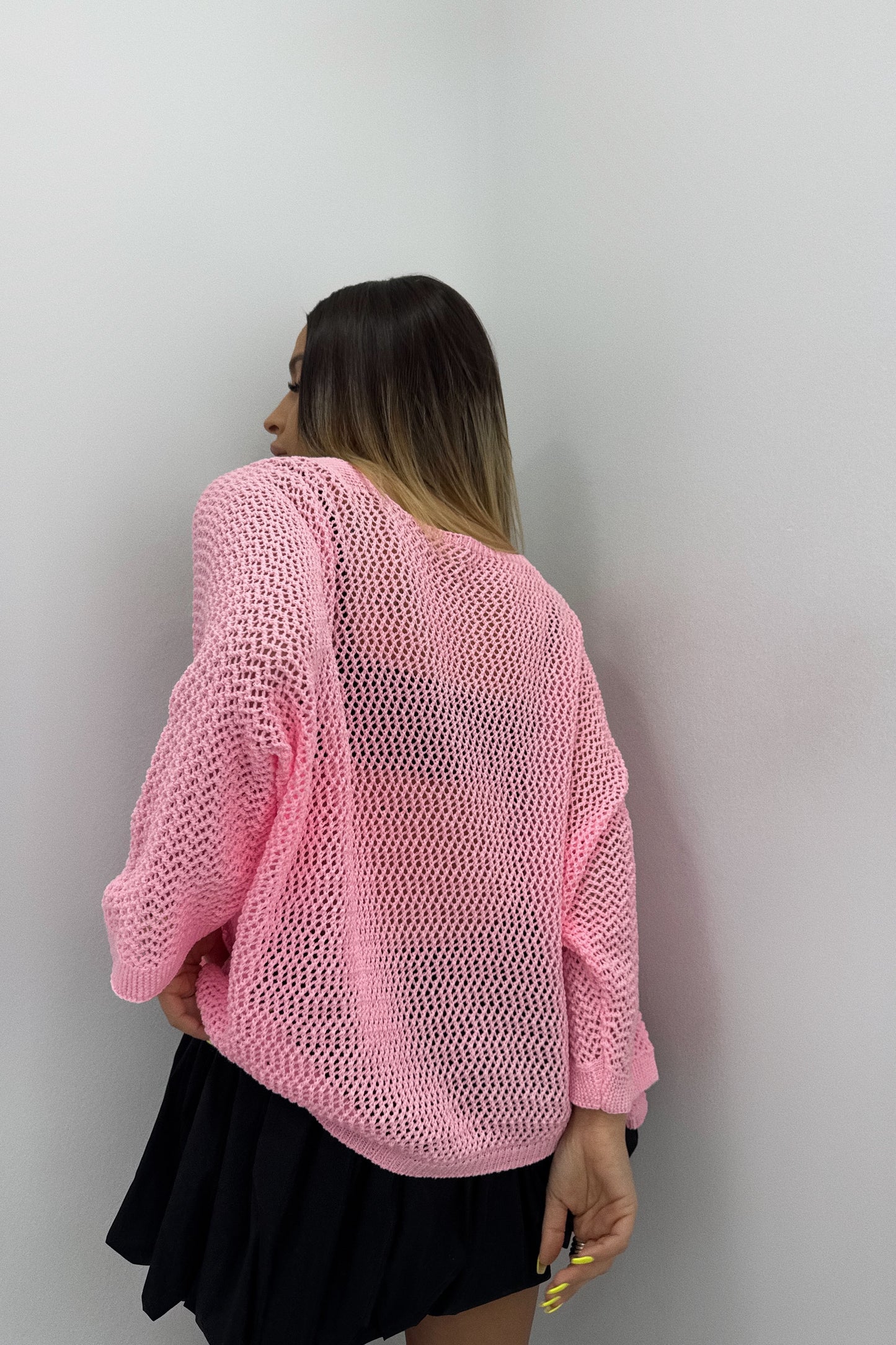 CÁRDIGAN ROSA FLÚOR