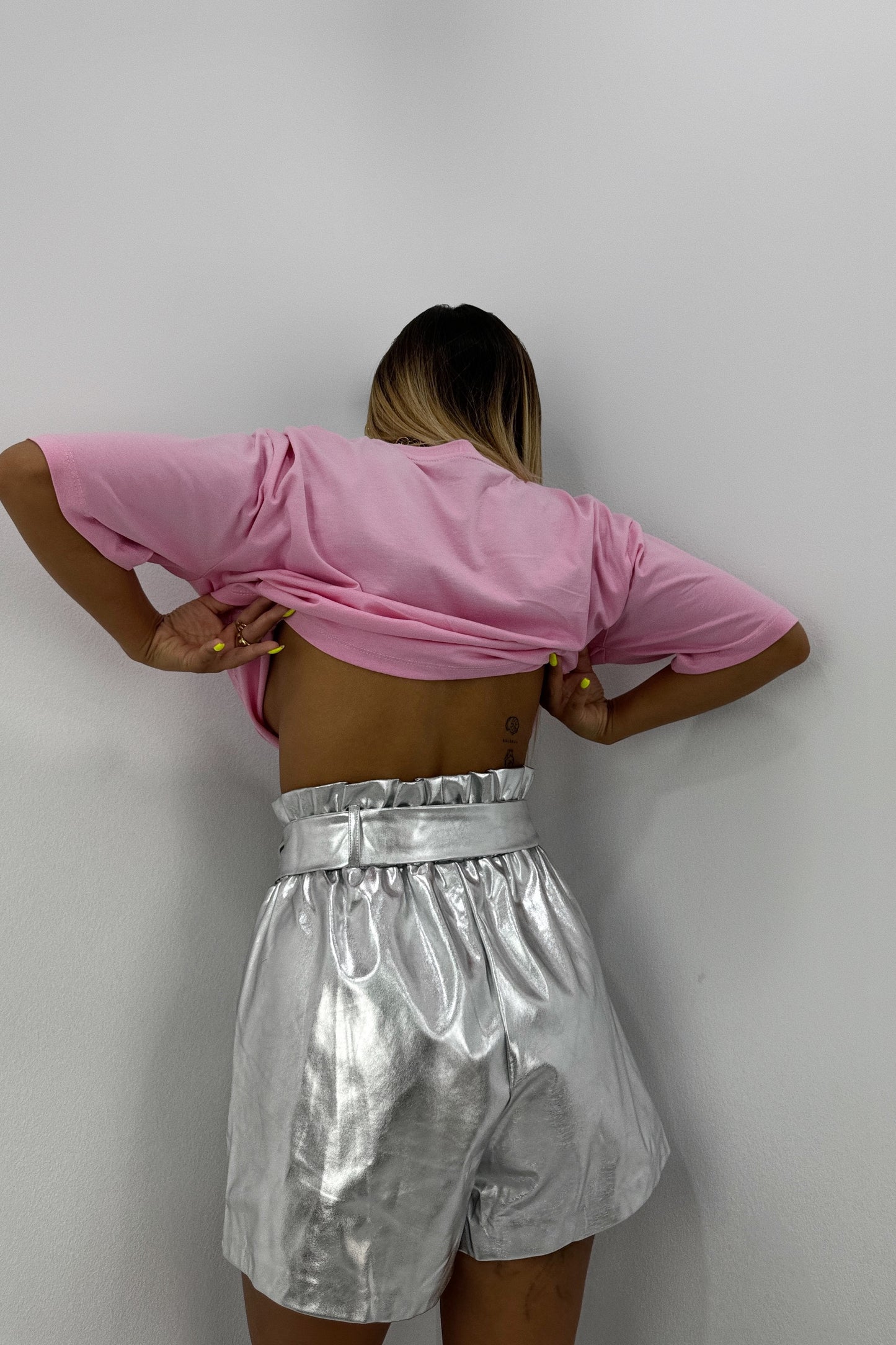 SHORT METALIZADO