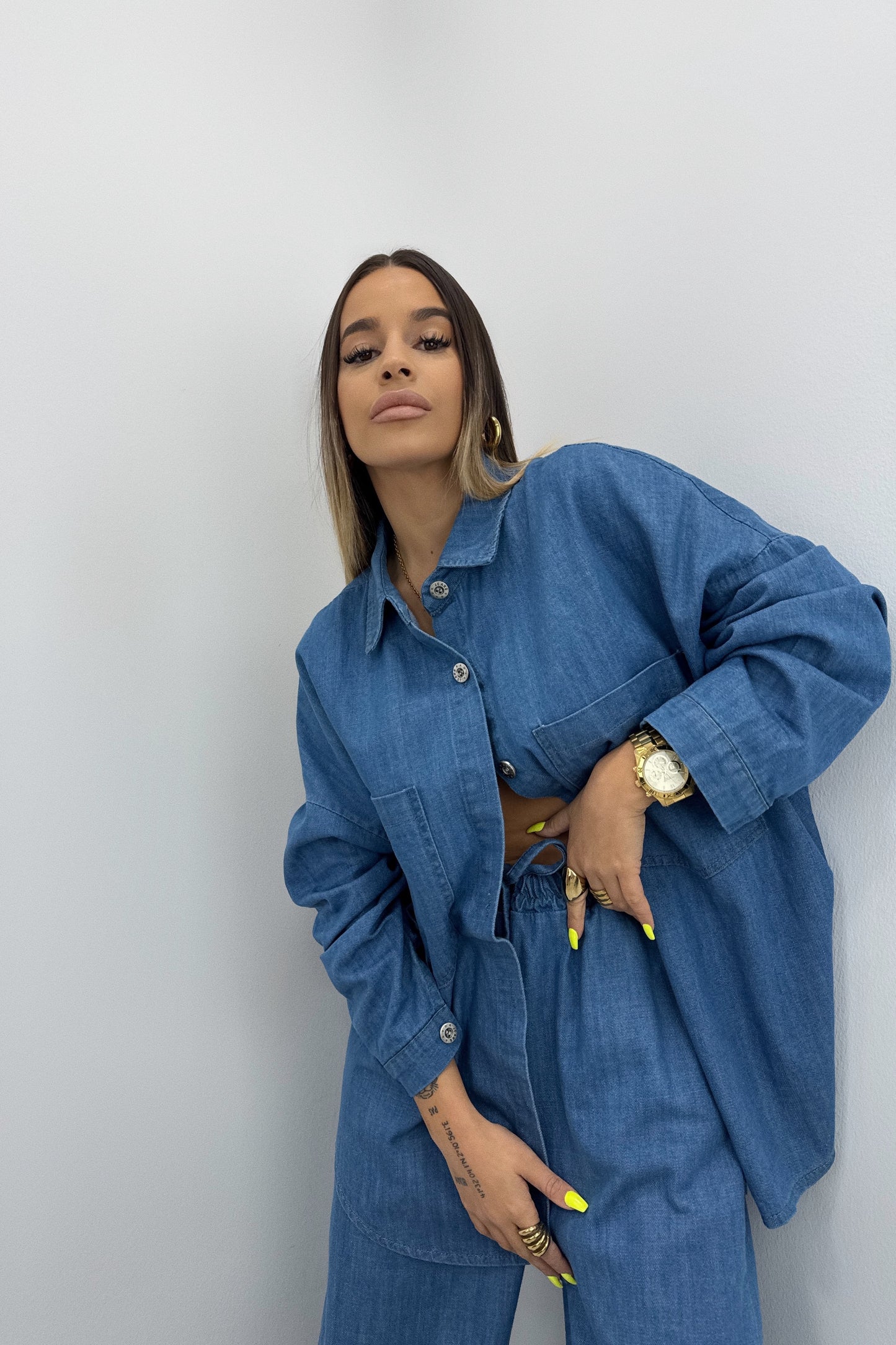 CAMISA FLUIDA DENIM