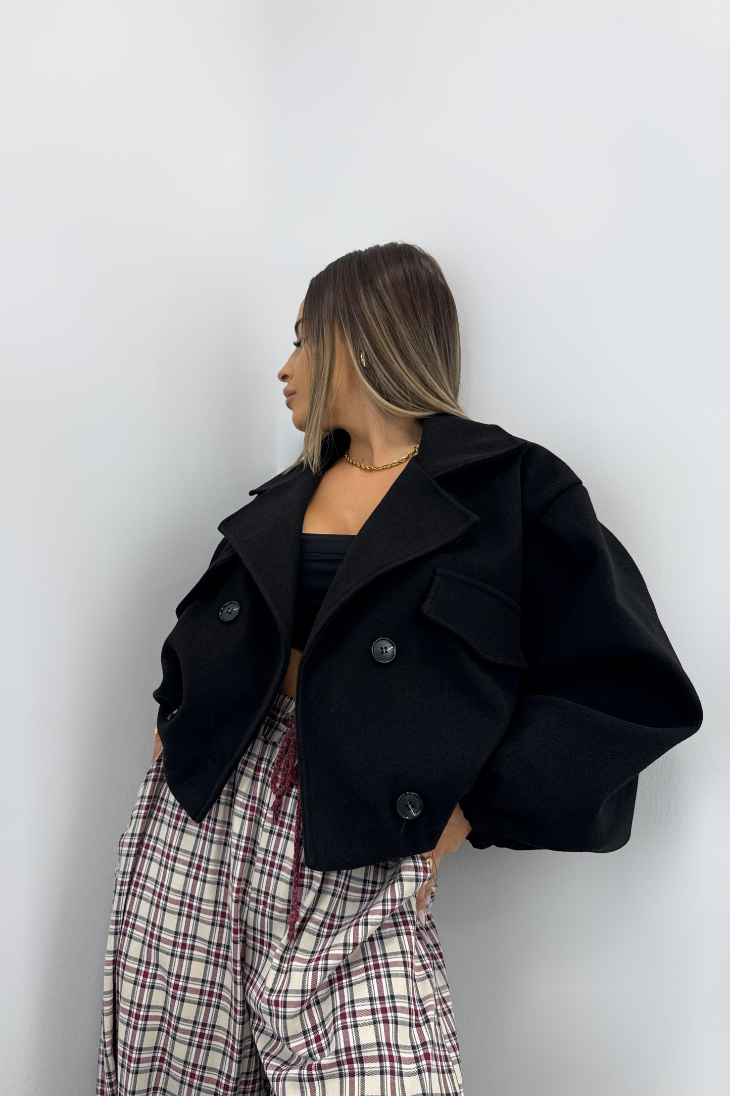 CHAQUETA TRENCH PAÑO