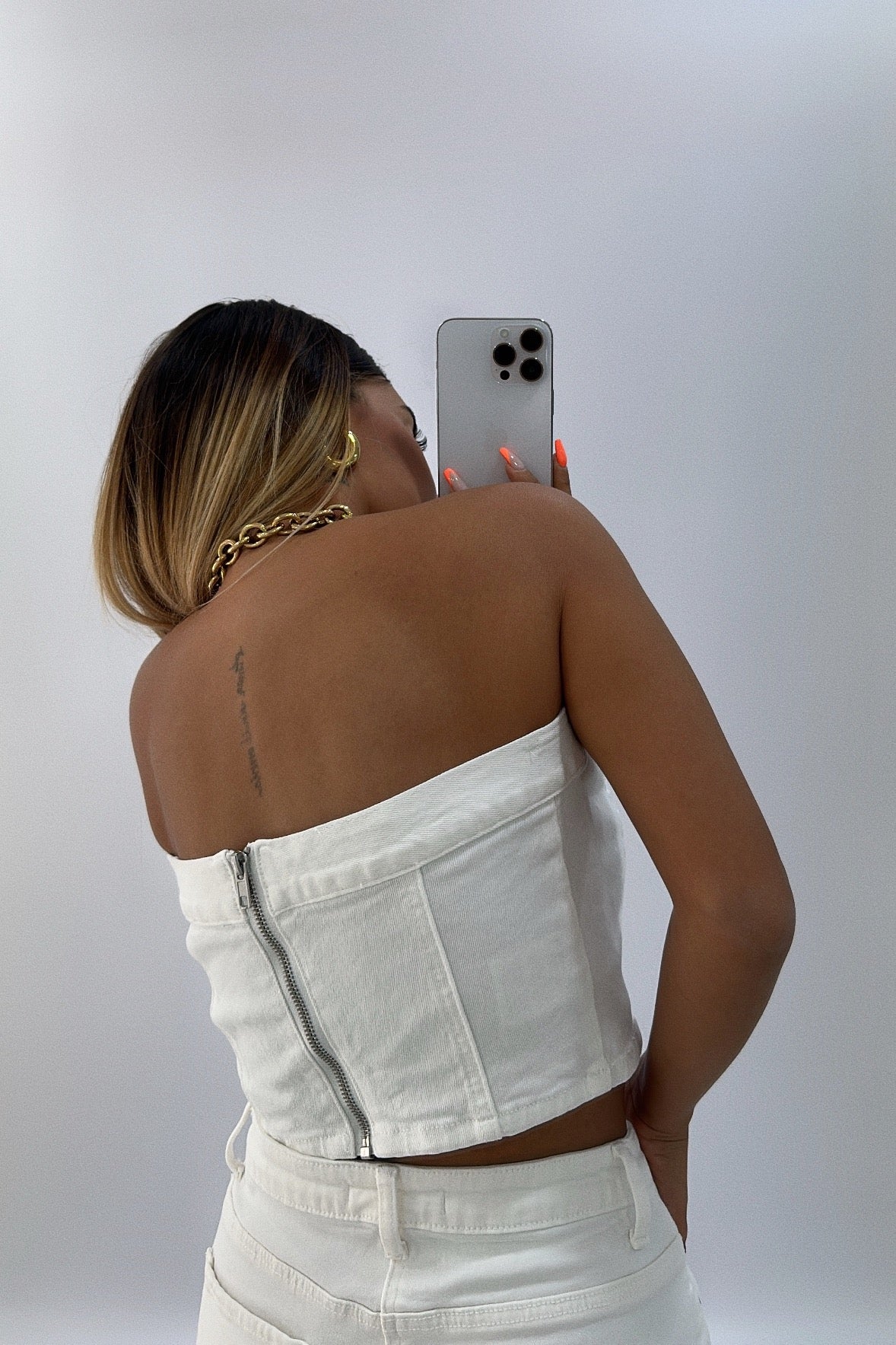 TOP CORSET DENIM