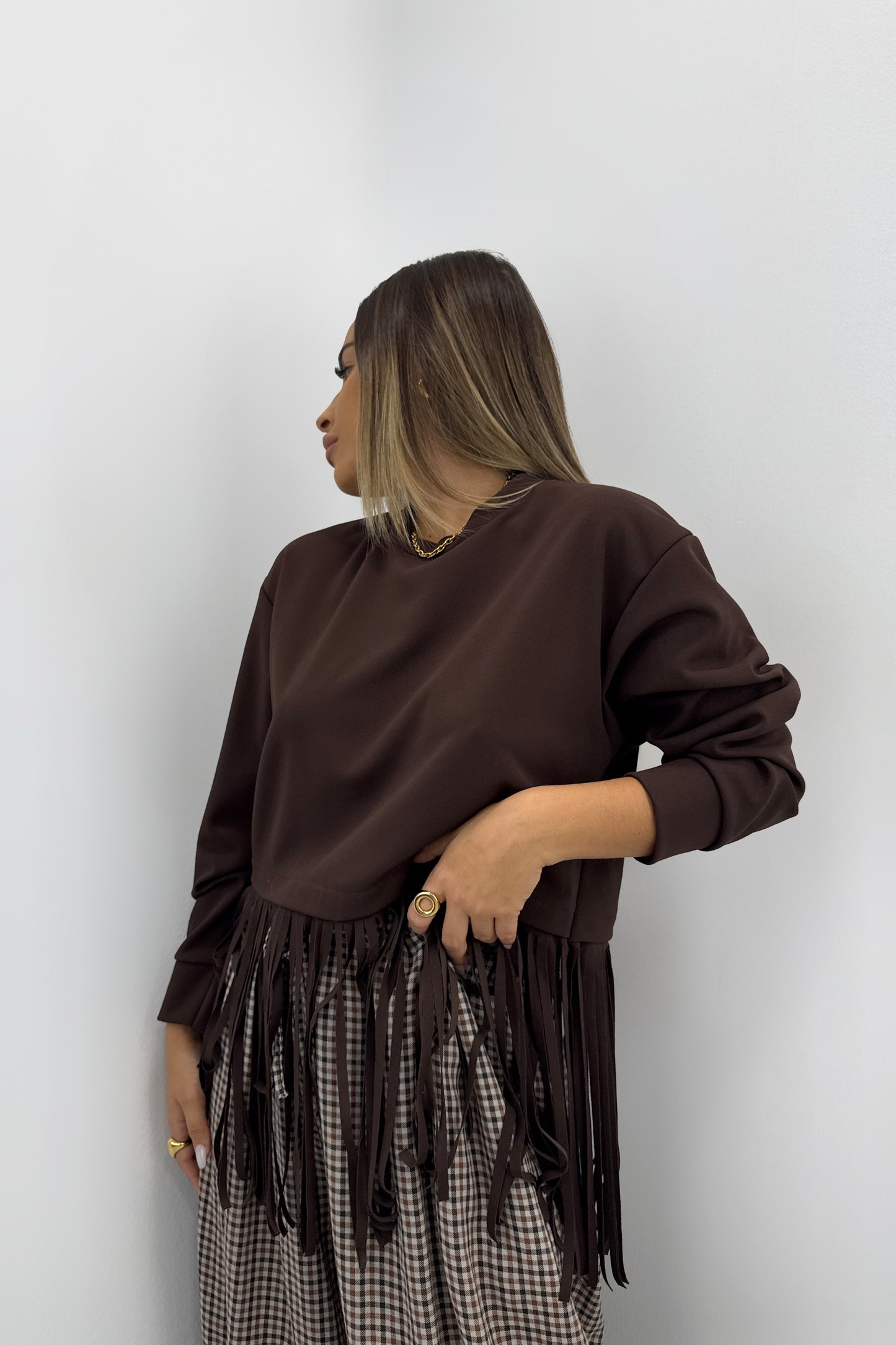SUDADERA FLECOS
