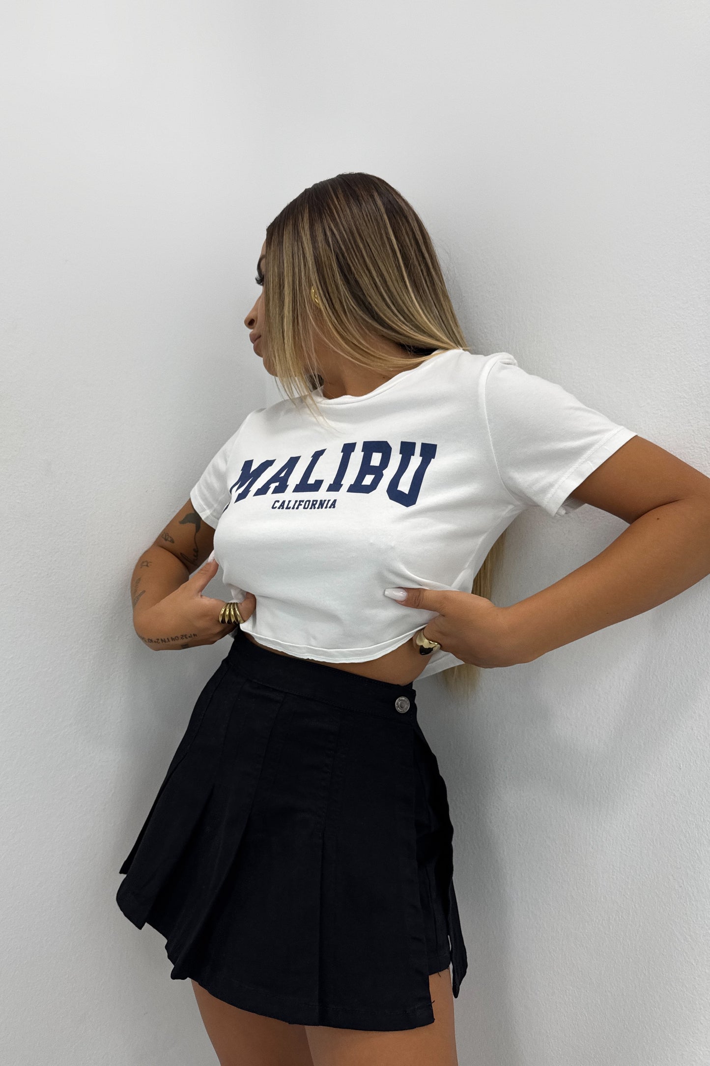 FALDA PANTALÓN DENIM TABLAS