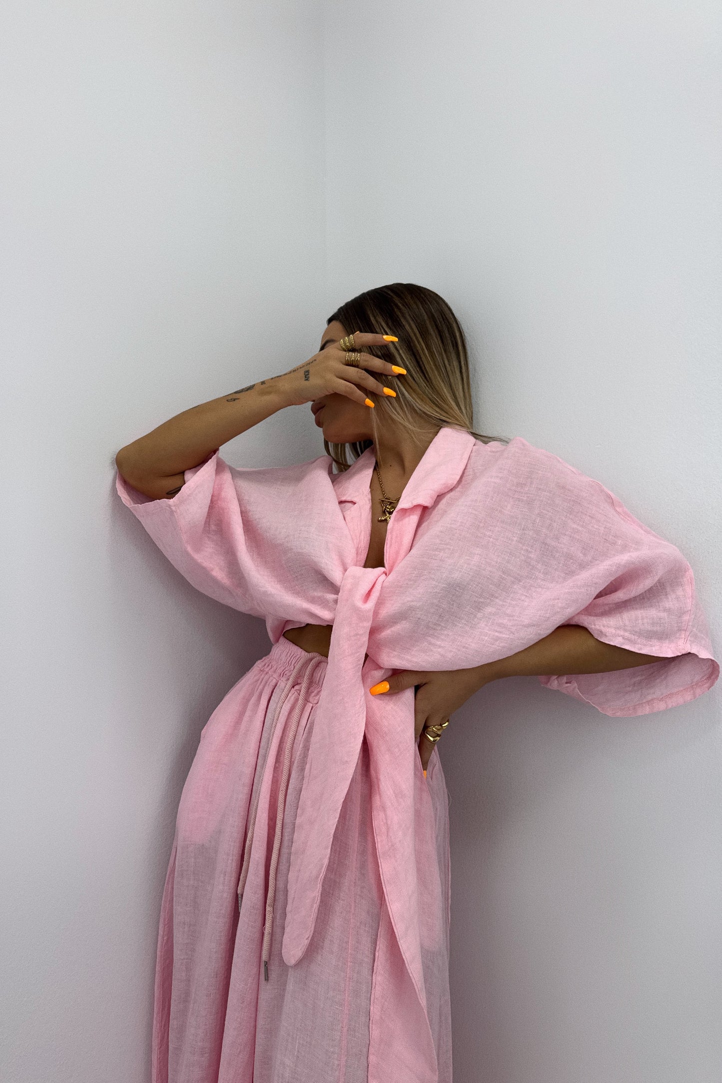 TOP NUDO LINO