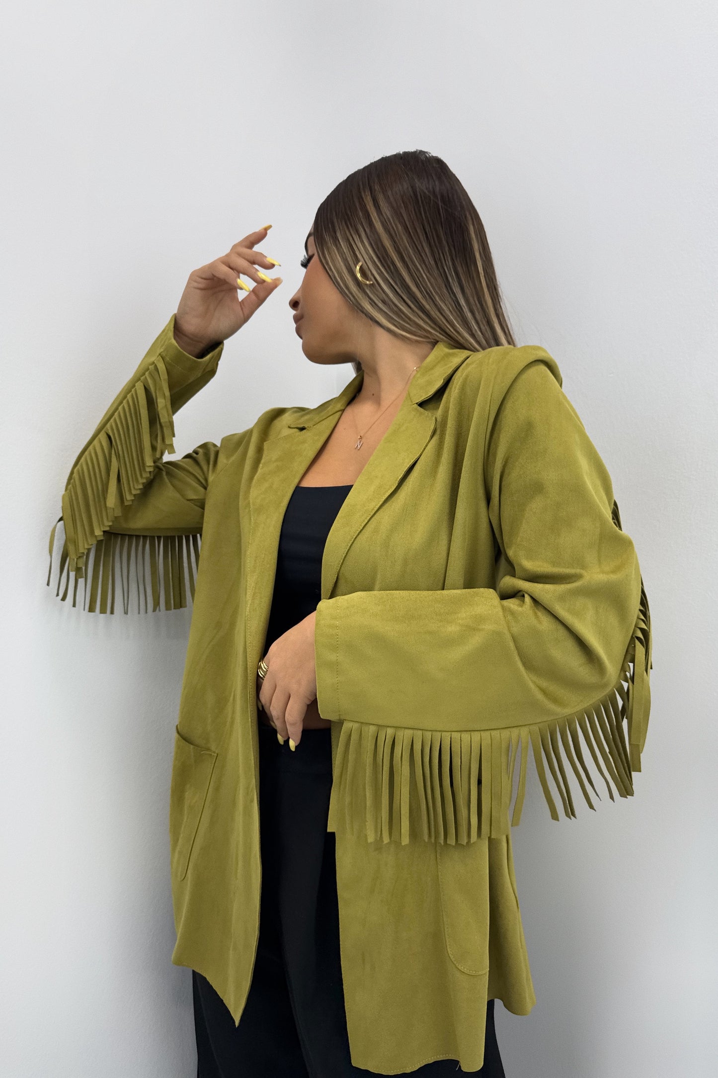 CHAQUETA ANTE FLECOS
