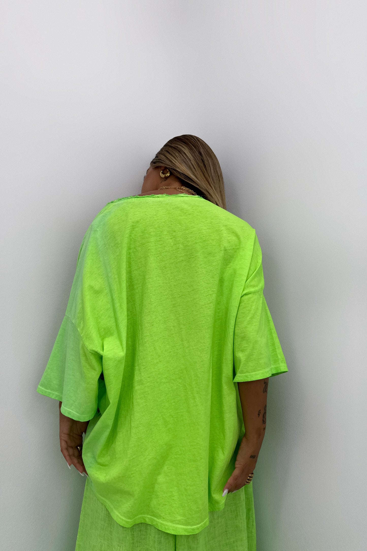 CAMISETA COMBINADA LINO