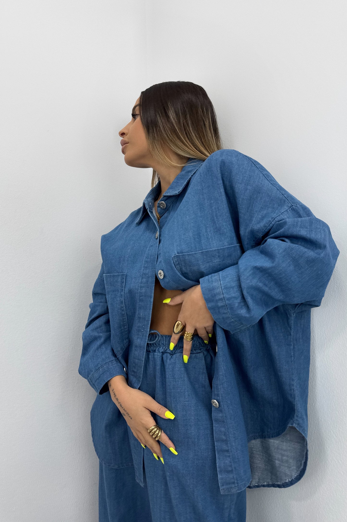 CAMISA FLUIDA DENIM