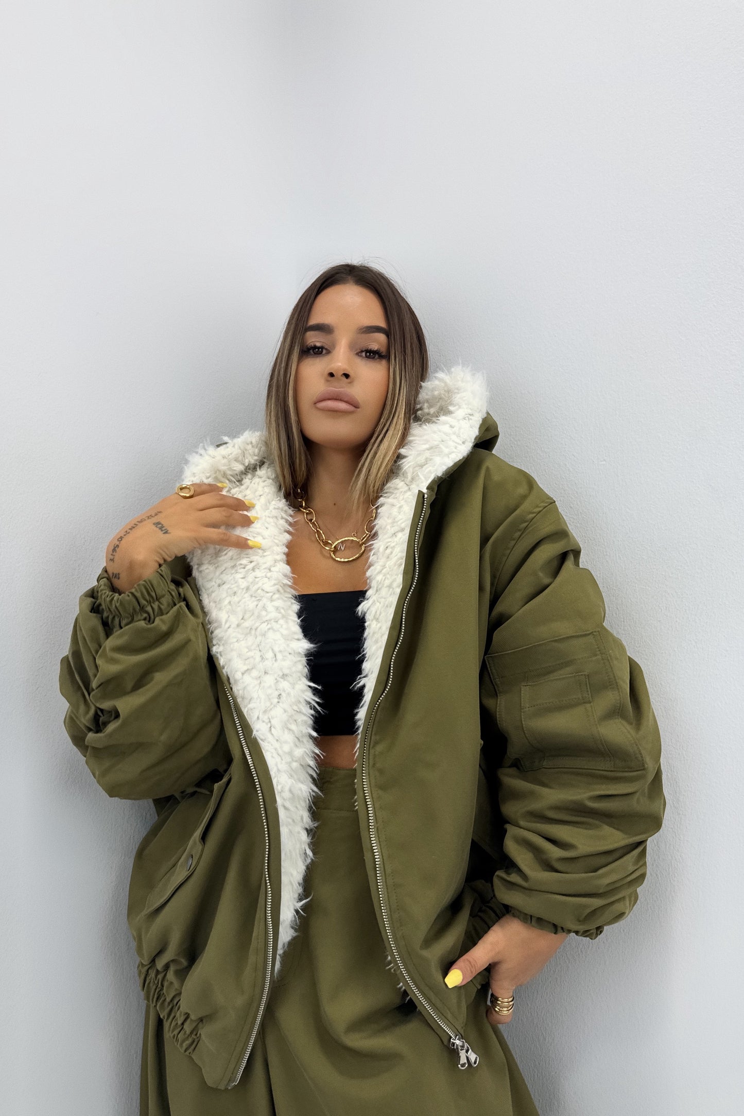 CHAQUETA FORRO BORRE LUMINA