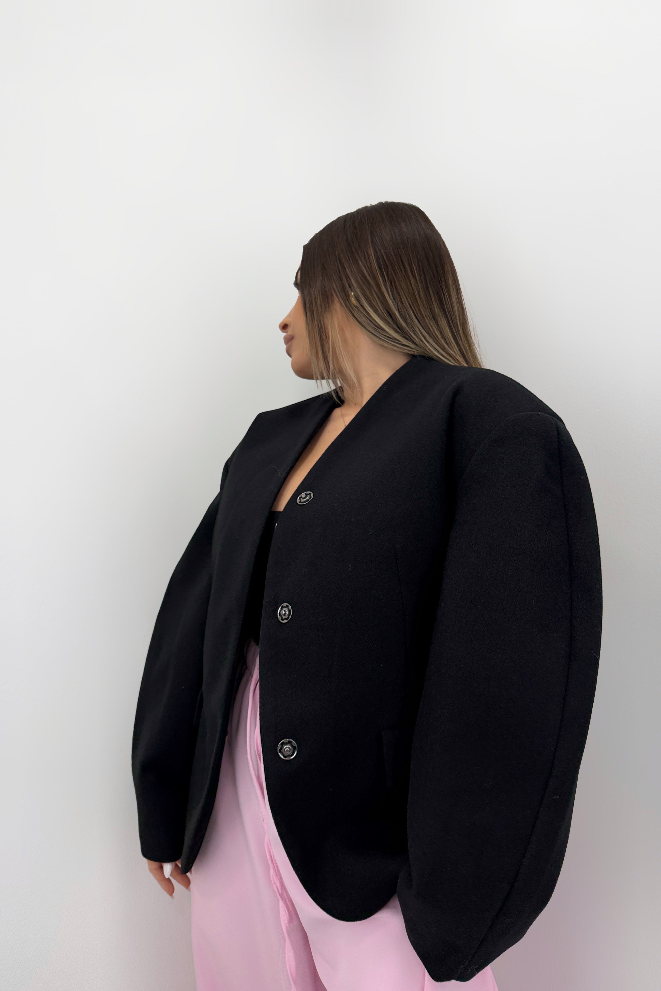 BLAZER MANG ABULLONADA LUMINA