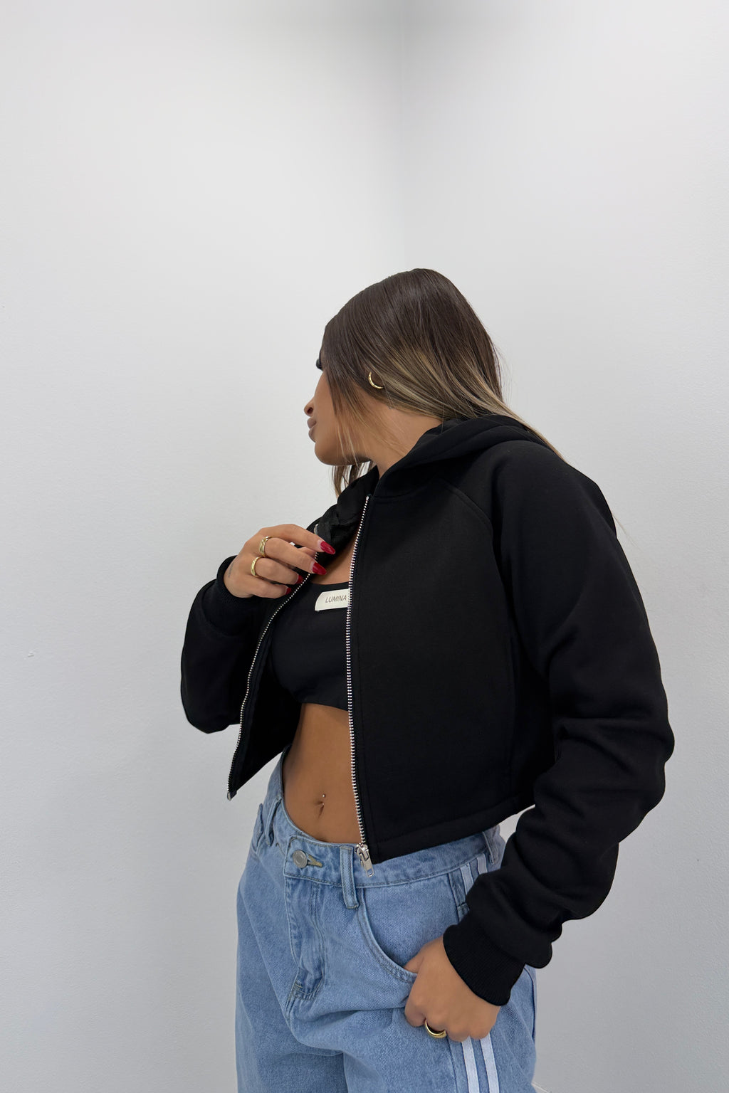 SUDADERA BASIC CREMALLERA