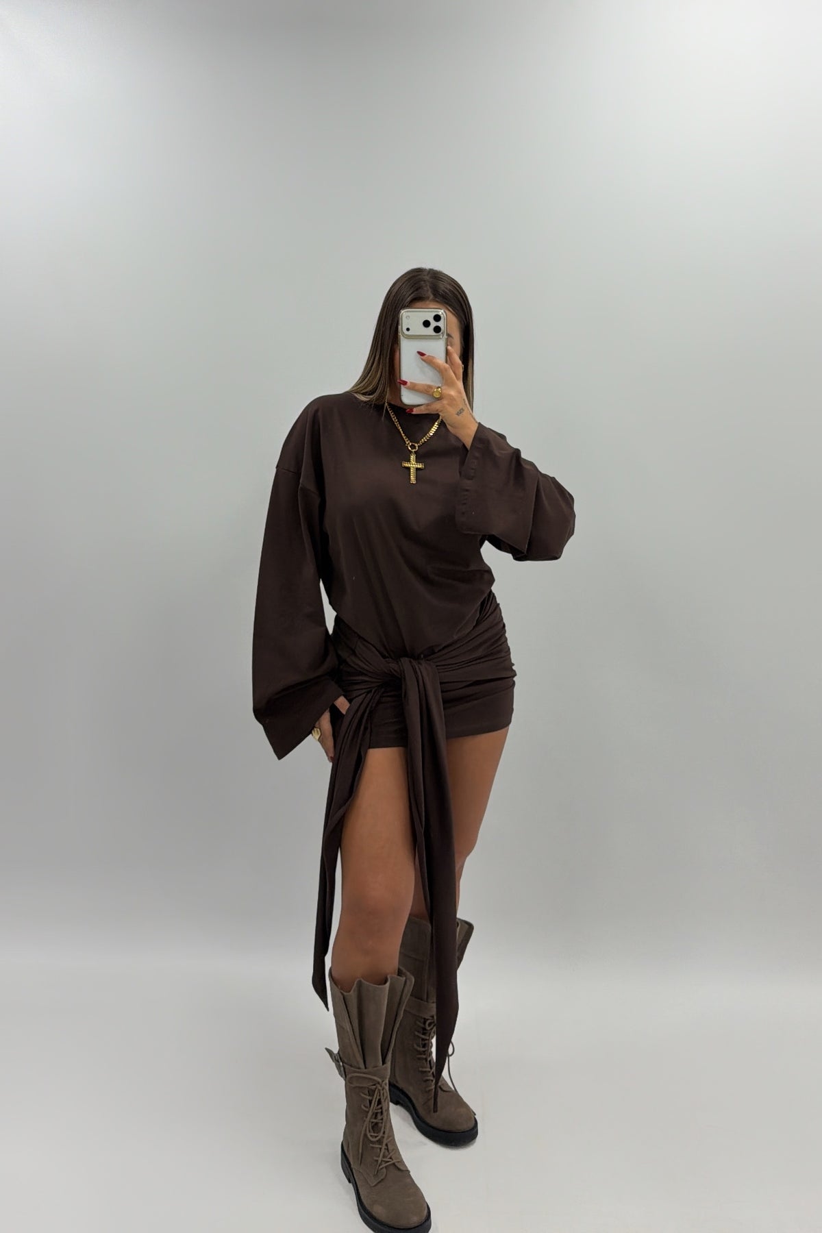 VESTIDO NUDE LUMINA