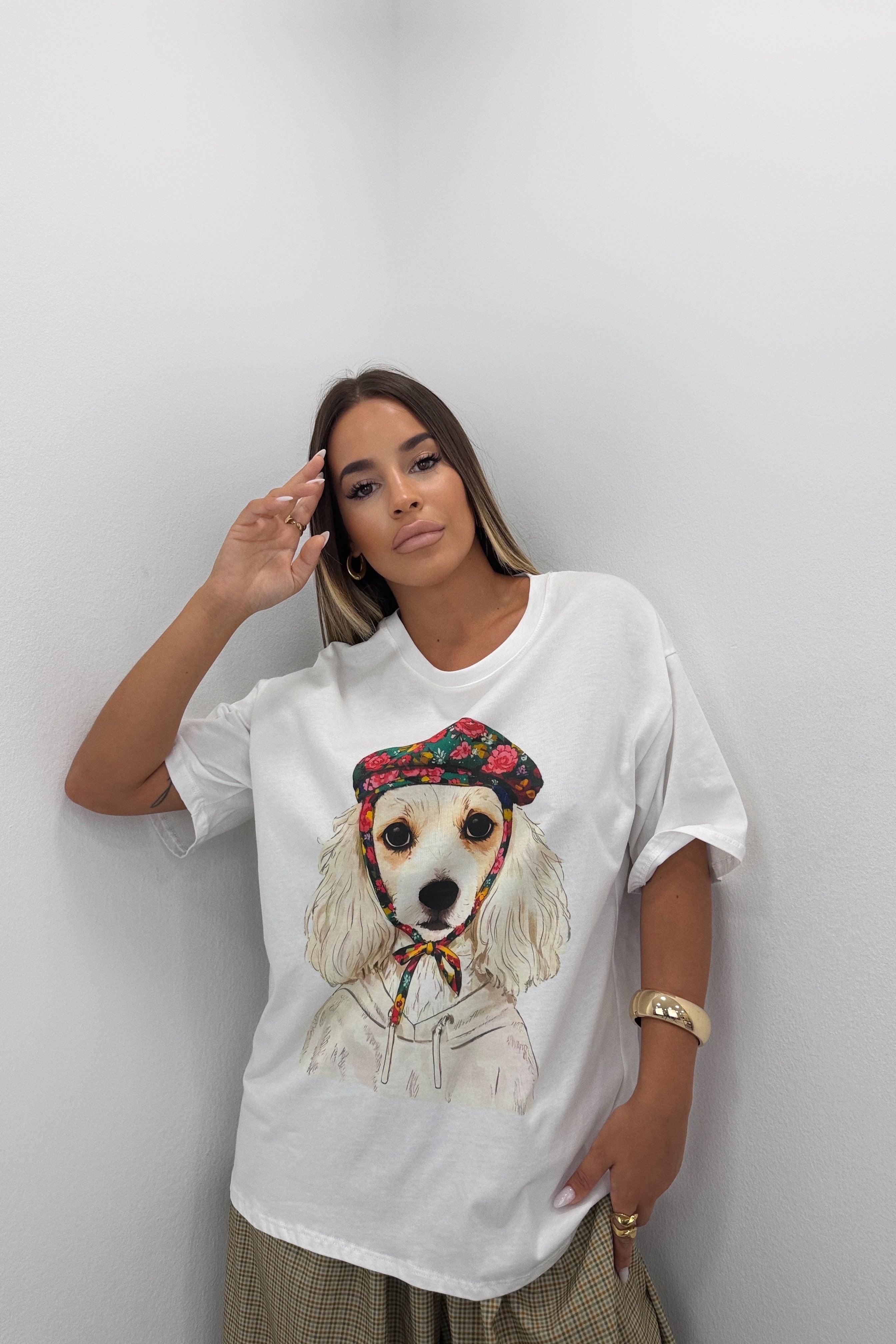 CAMISETA DOG FLORE