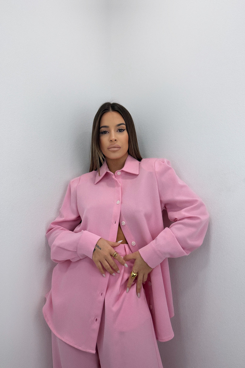 CAMISA ROSE HOMBRERAS LUMINA