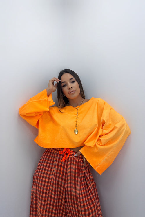 CAMISETA CROPPED FLÚOR