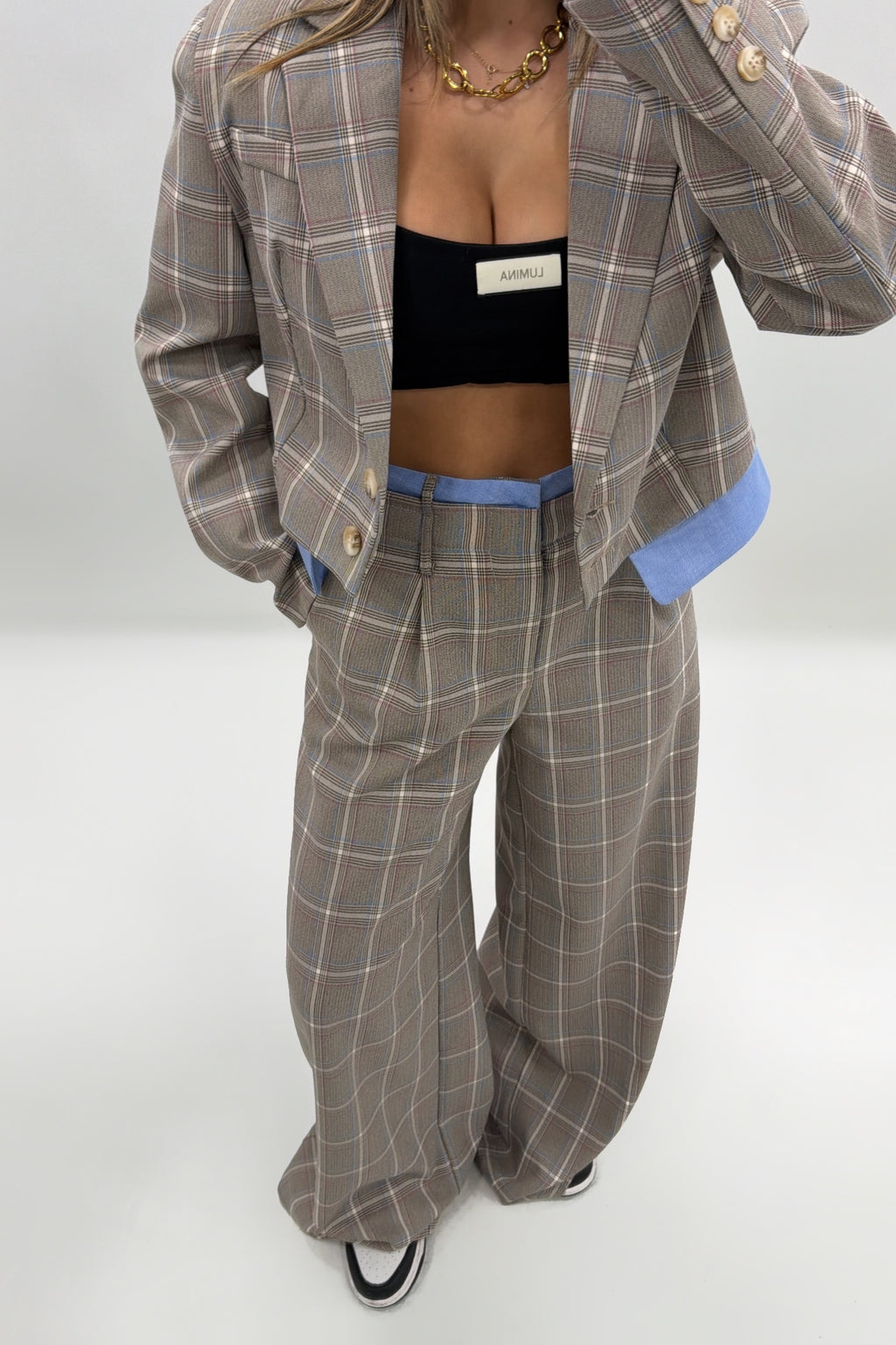 PANTALÓN CUADROS LUMINA