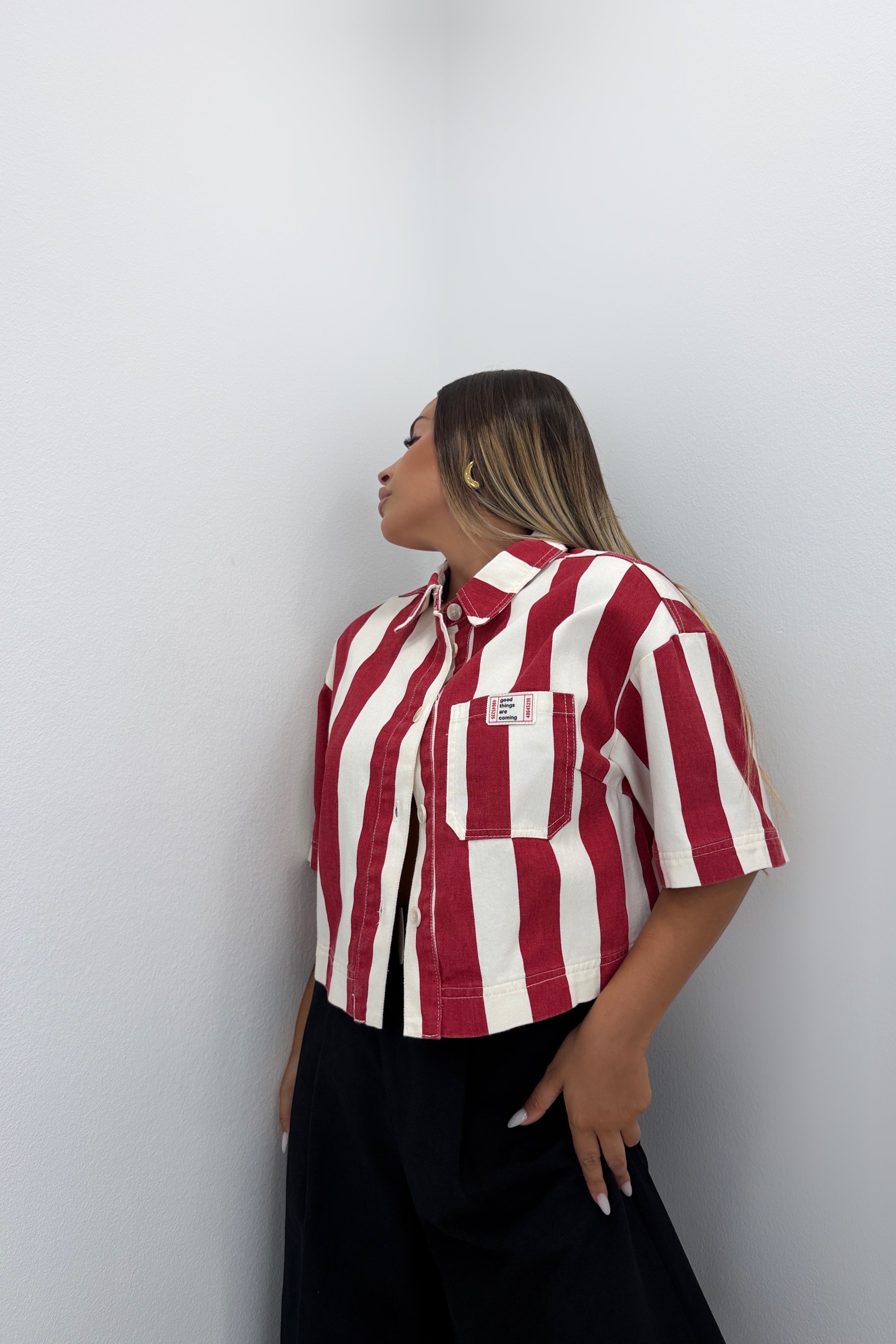 CAMISA RAY CROPPED