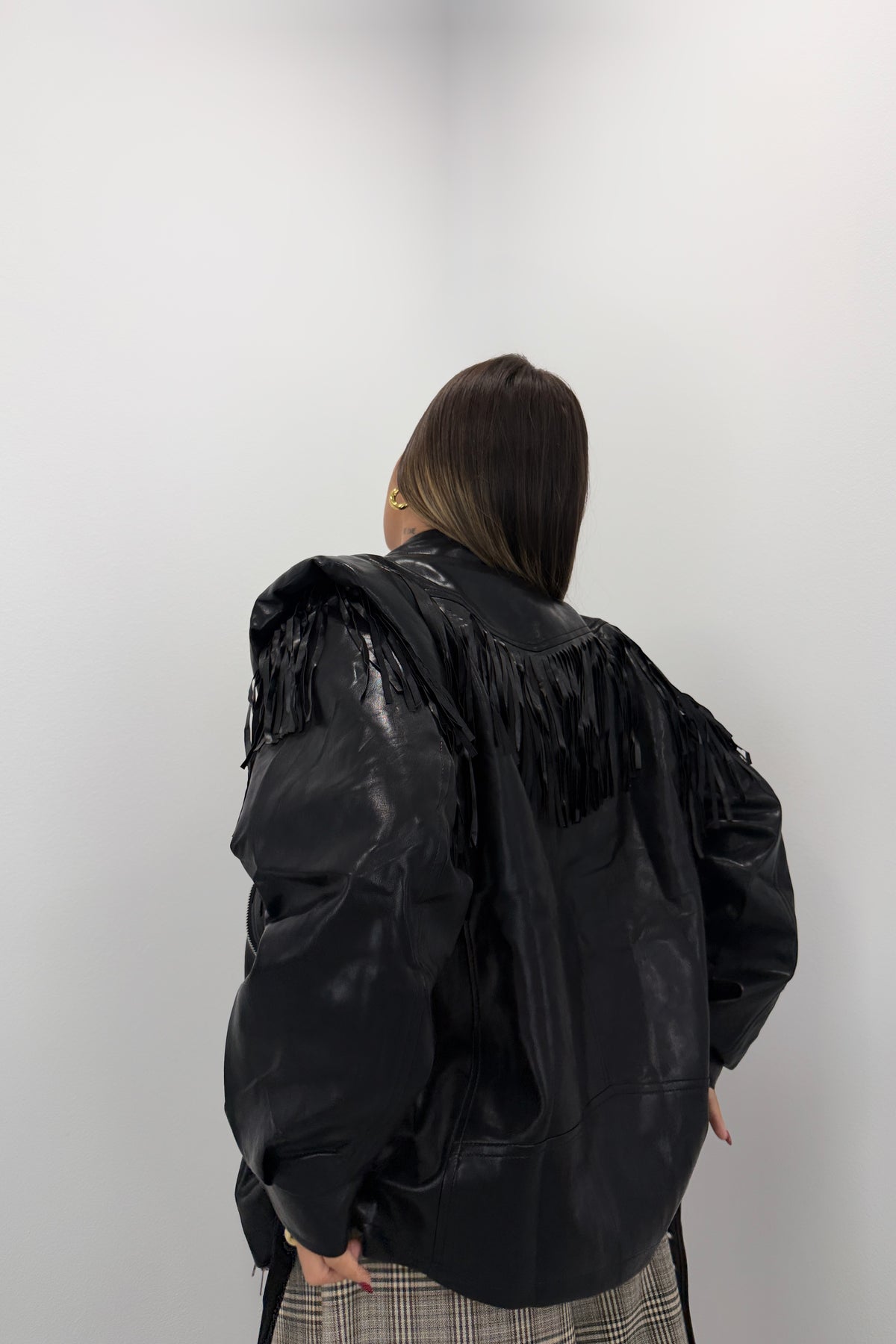 CHAQUETA BIKER FLECOS