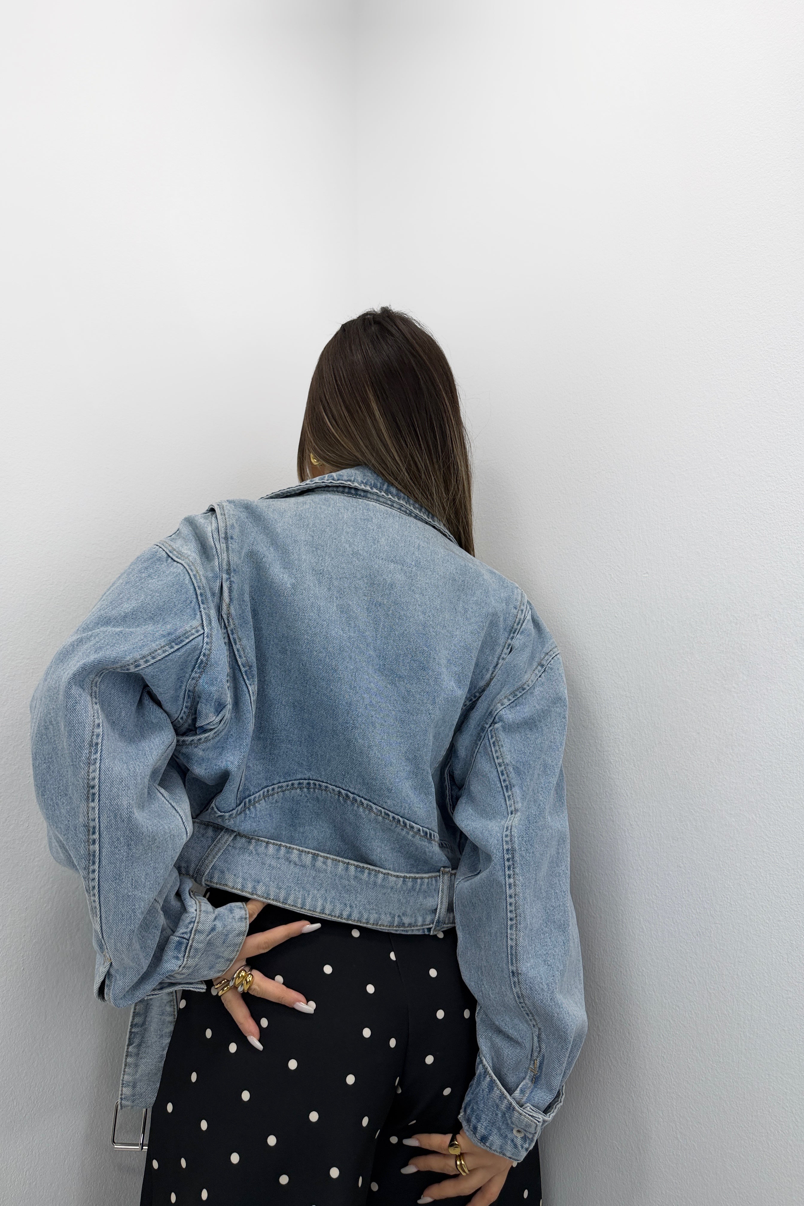 CHAQUETA DENIM CROPPED LUMINA