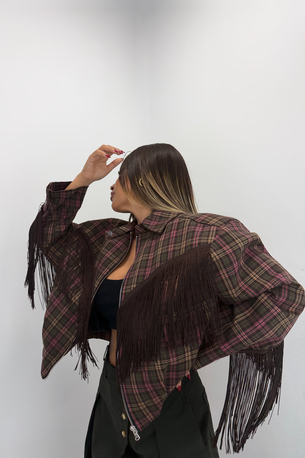 CHAQUETA BOMBER CUADRE LUMINA