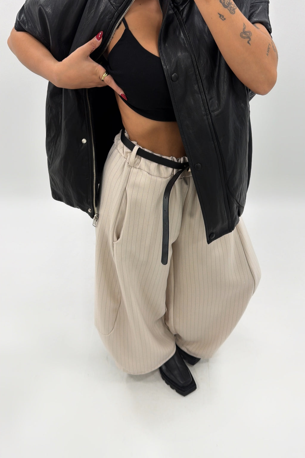 PANTALÓN BAHON RAY CON CINTURÓN