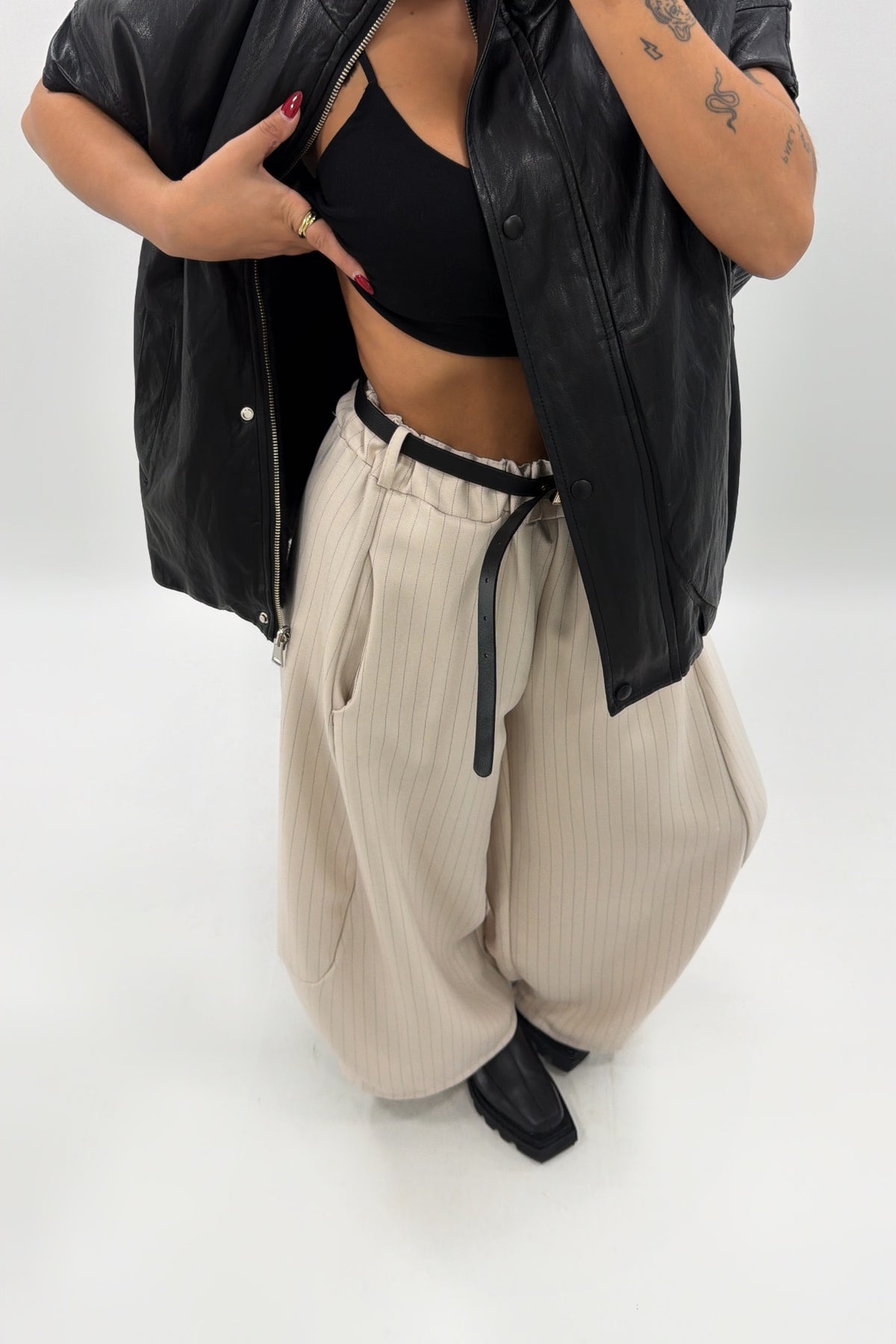 PANTALÓN BAHON RAY CON CINTURÓN