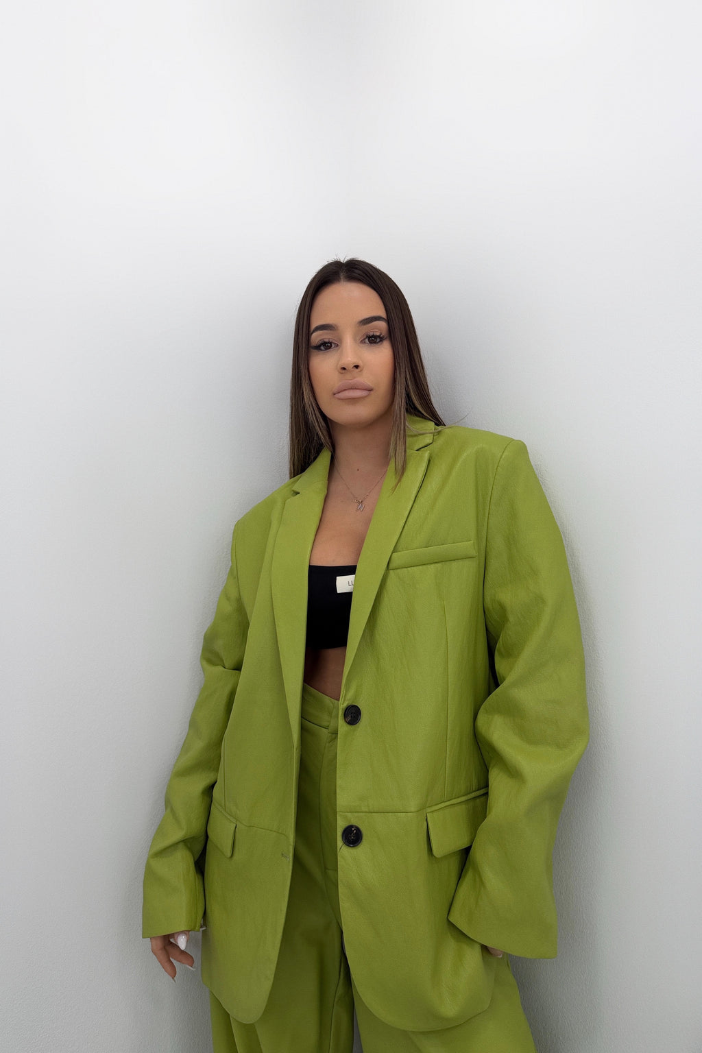 BLAZER OLIVE LUMINA