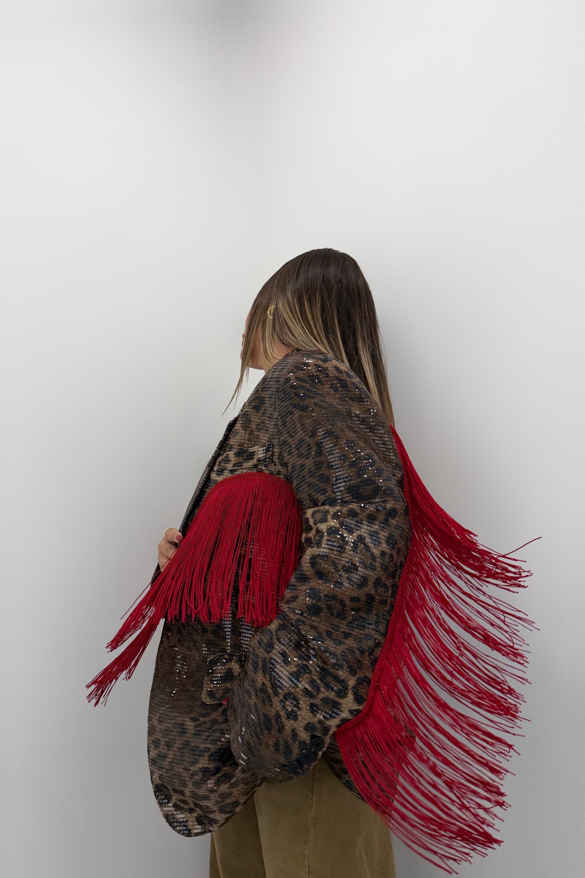 BLAZER LENTEJUELAS LEOPARDE LUMINA
