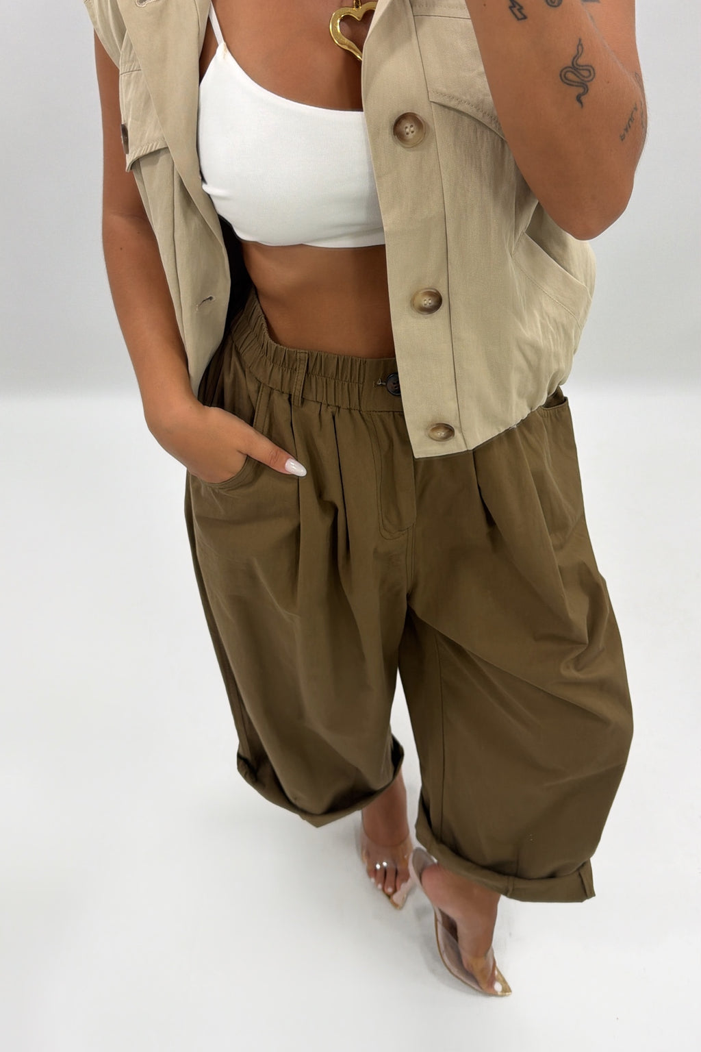 PANTALÓN ANCH OLIVE