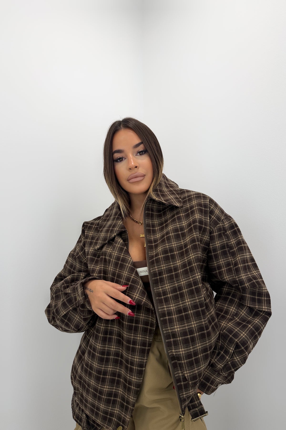 CHAQUETA CUADRE ACOLCHADA