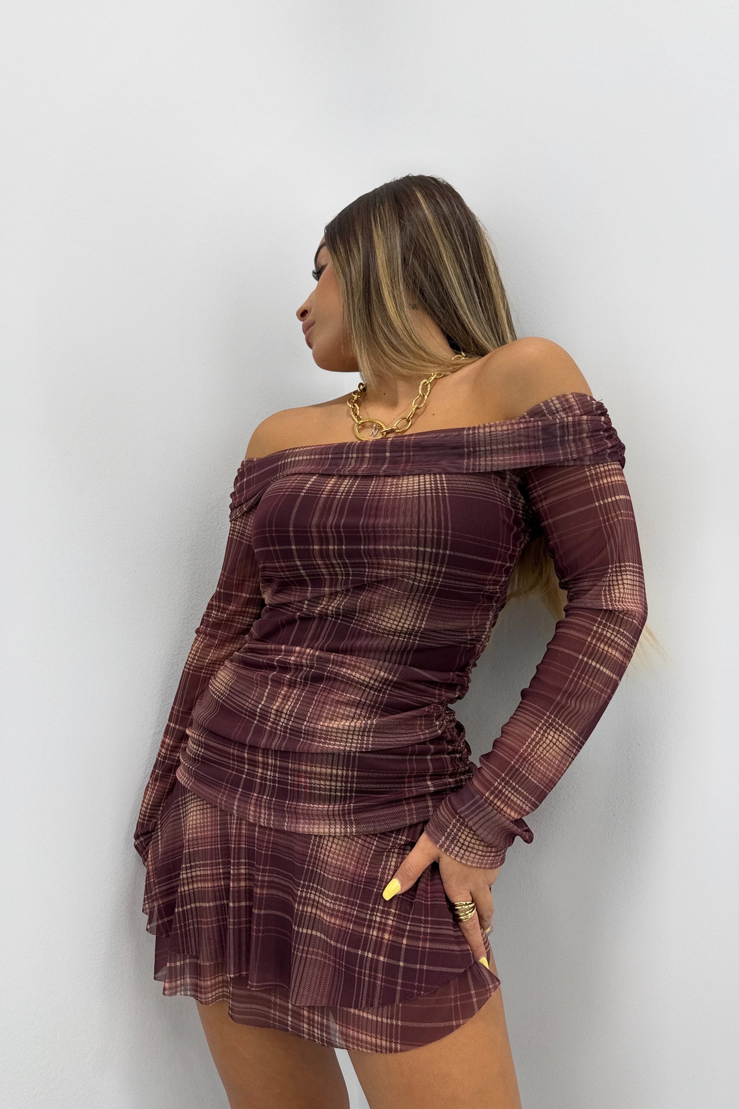 VESTIDO CUADRS LUMINA