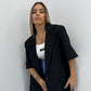 BLAZER MANG CORTA LUMINA
