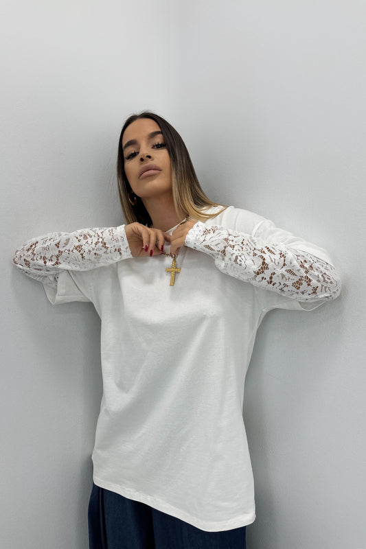 CAMISETA ENCAJE