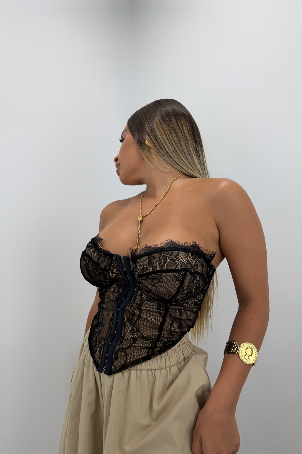 TOP CORSET ENCAJE
