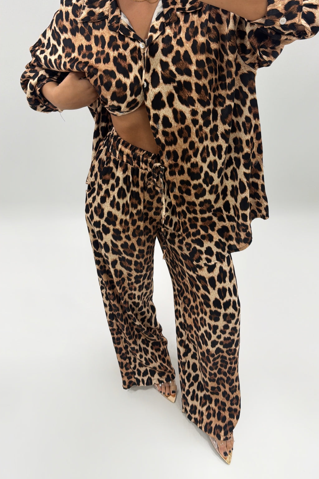 PANTALÓN SATÉN LEOPARD
