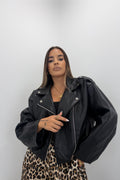 CHAQUETA BIKER BOMBER