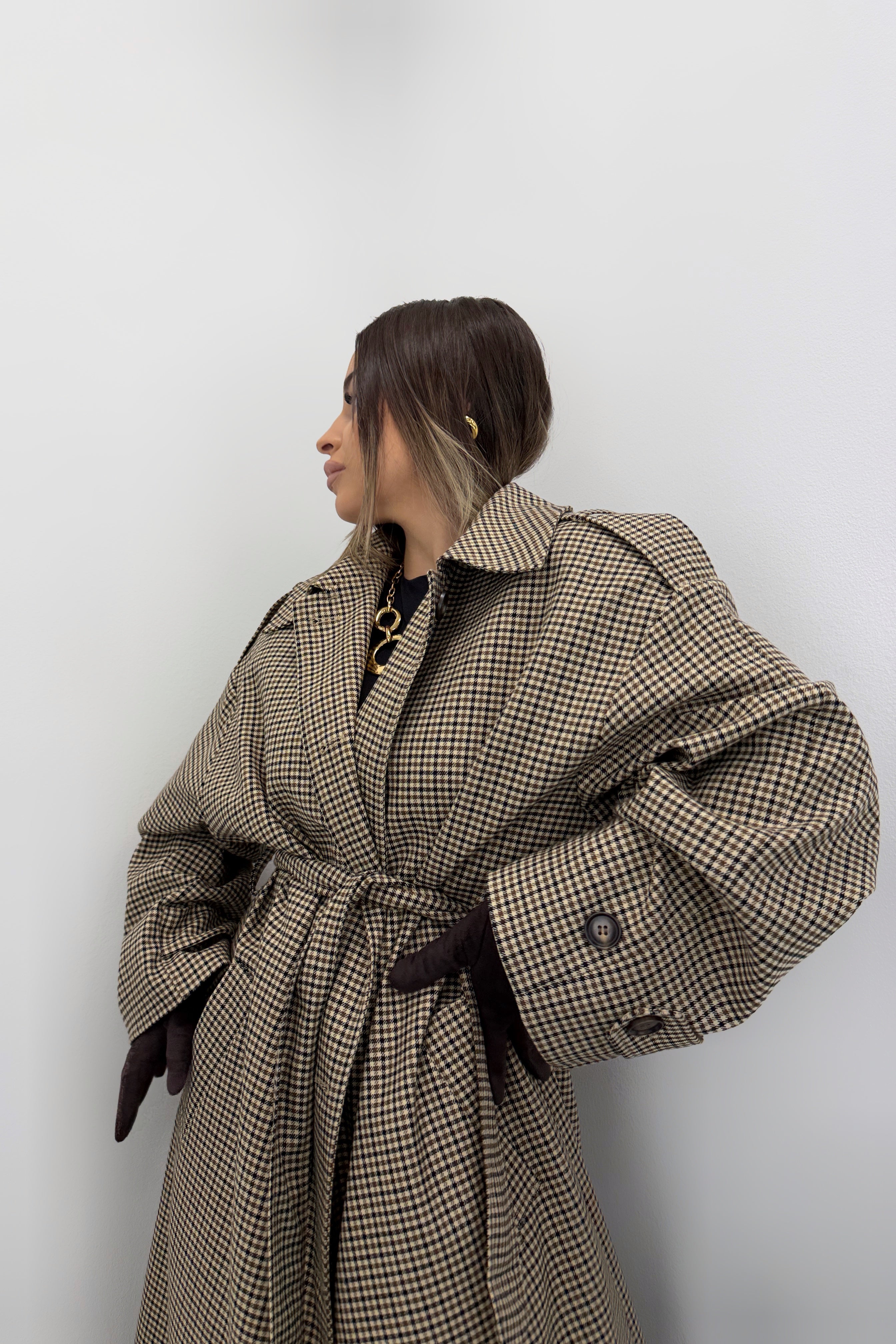 TRENCH CUADROS LUMINA