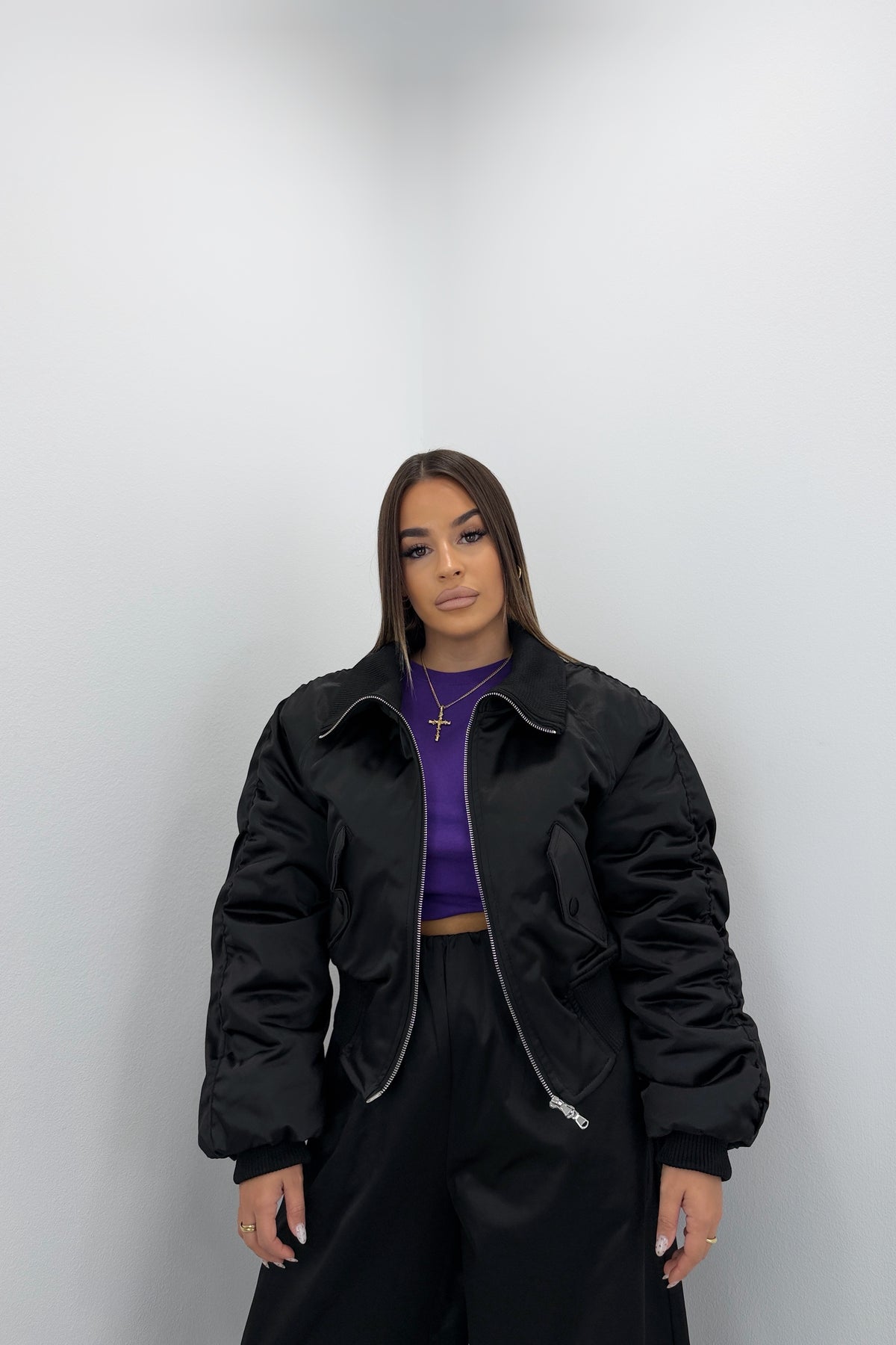 CHAQUETA BOMBER MET LUMINA