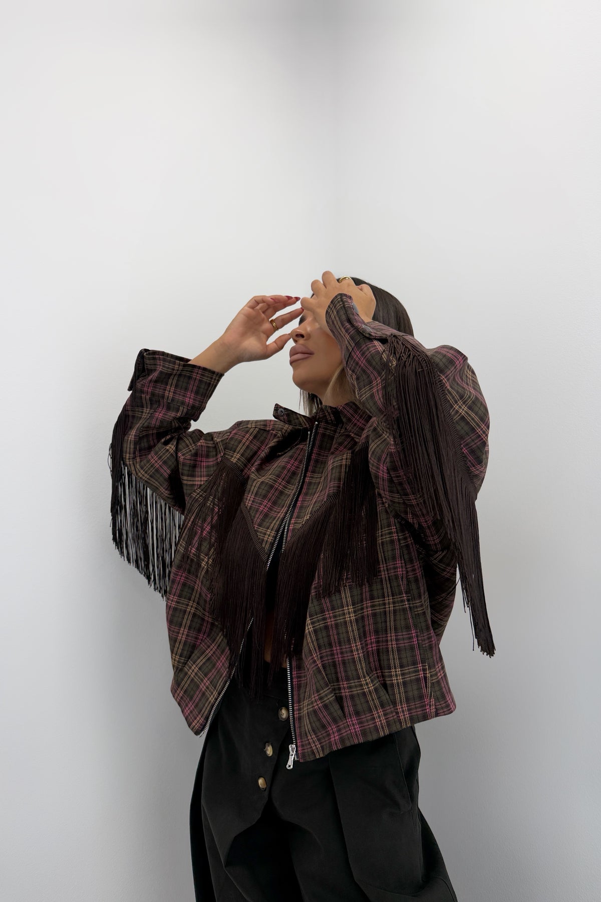 CHAQUETA BOMBER CUADRE LUMINA