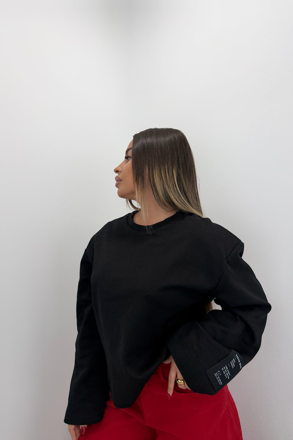 CAMISETA SUDADERA TEXT LUMINA