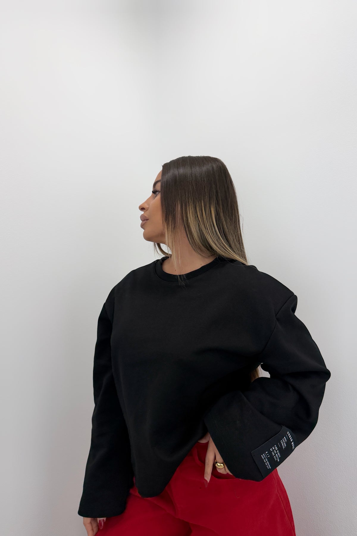 CAMISETA SUDADERA TEXT LUMINA