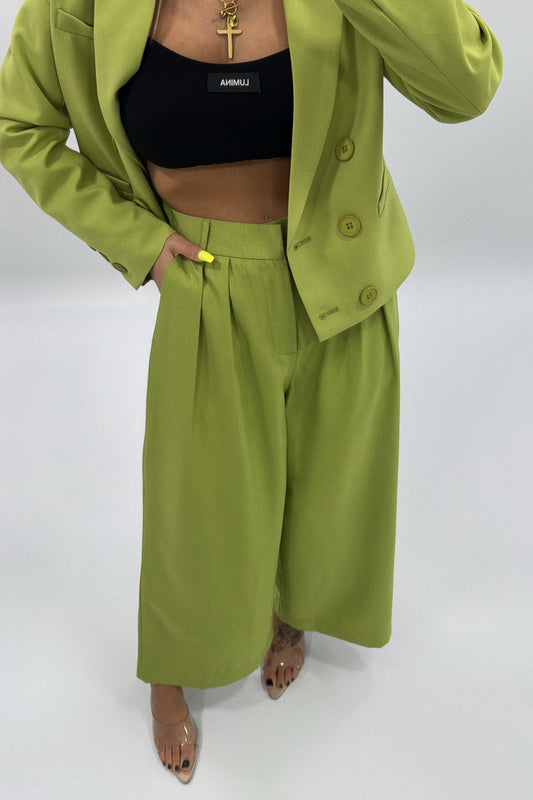 PANTALÓN DE VESTIR CROPED