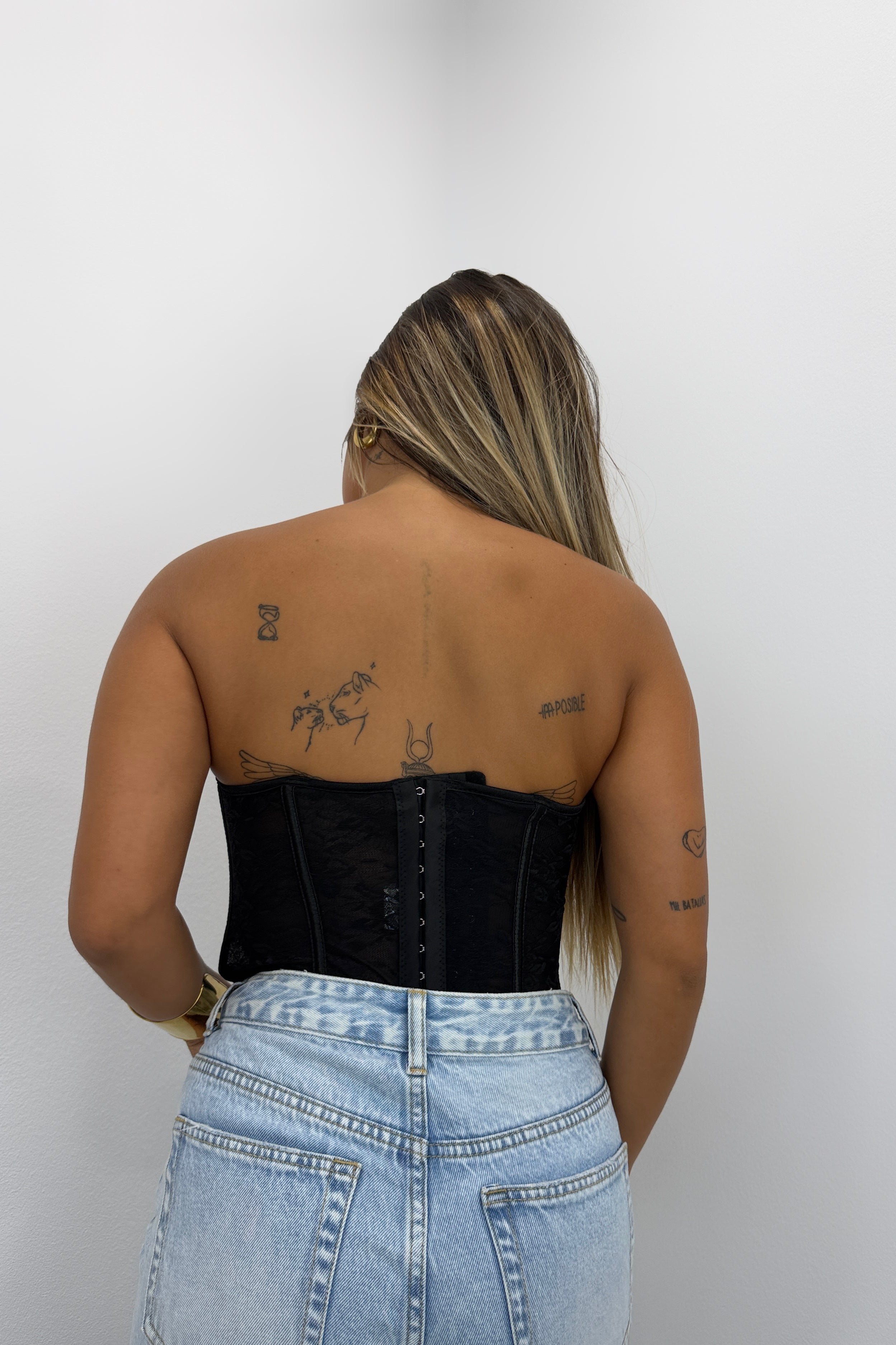CORSET ENCAJE AJUSTABLE