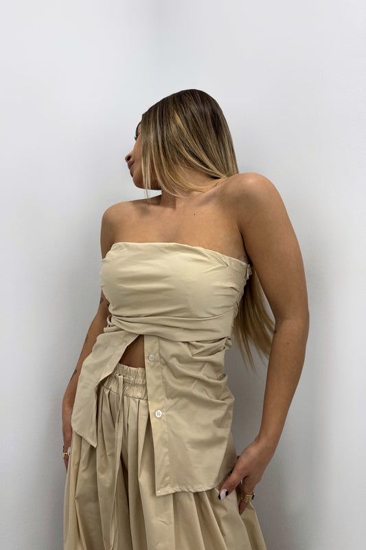 TOP CAMISA BOTÓN LUMINA
