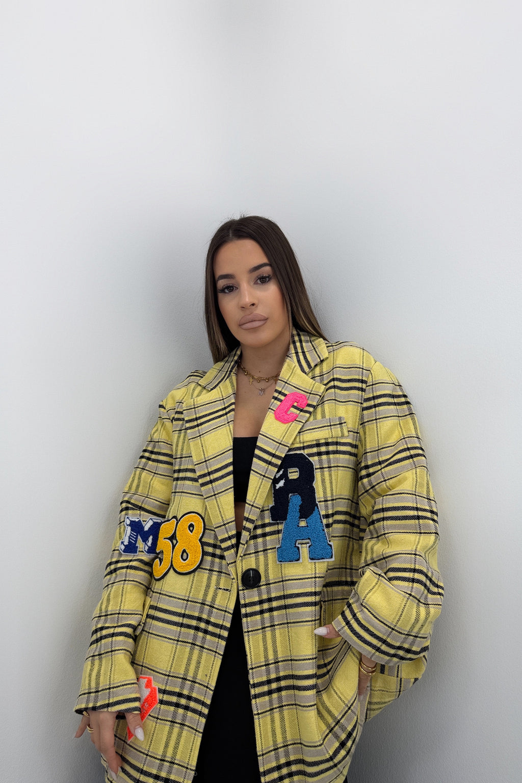 BLAZER CUADROS PARCHT