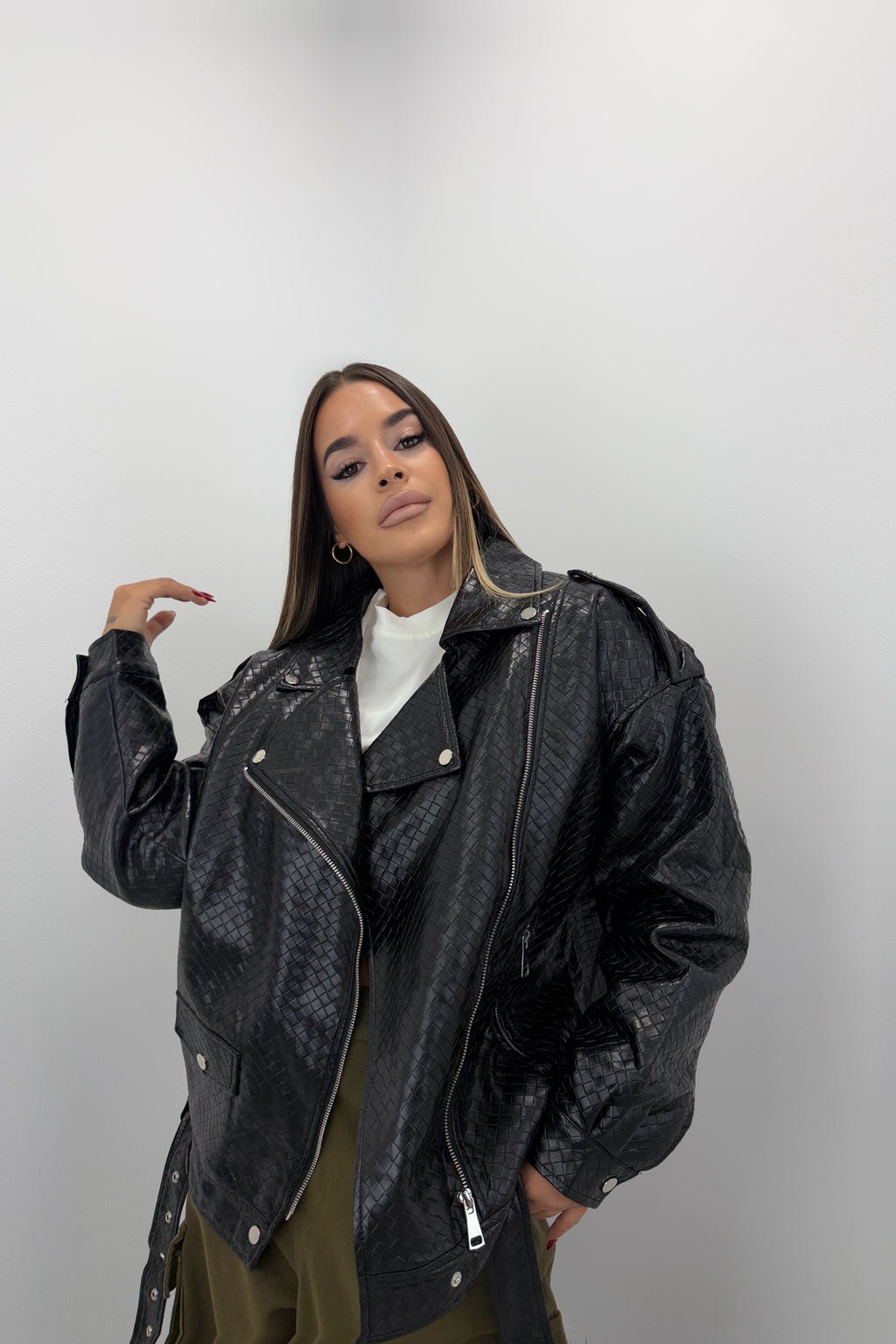 CHAQUETA BIKER ESTRUC